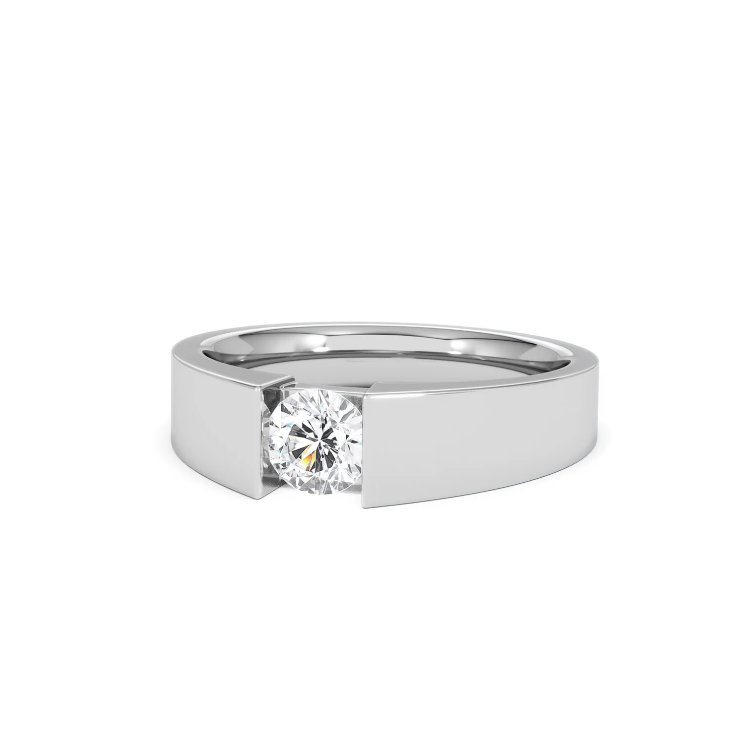 Jessica 0.50ct Round Cut Lab Diamond Solitaire Engagement Ring in Sterling Silver - Image 84
