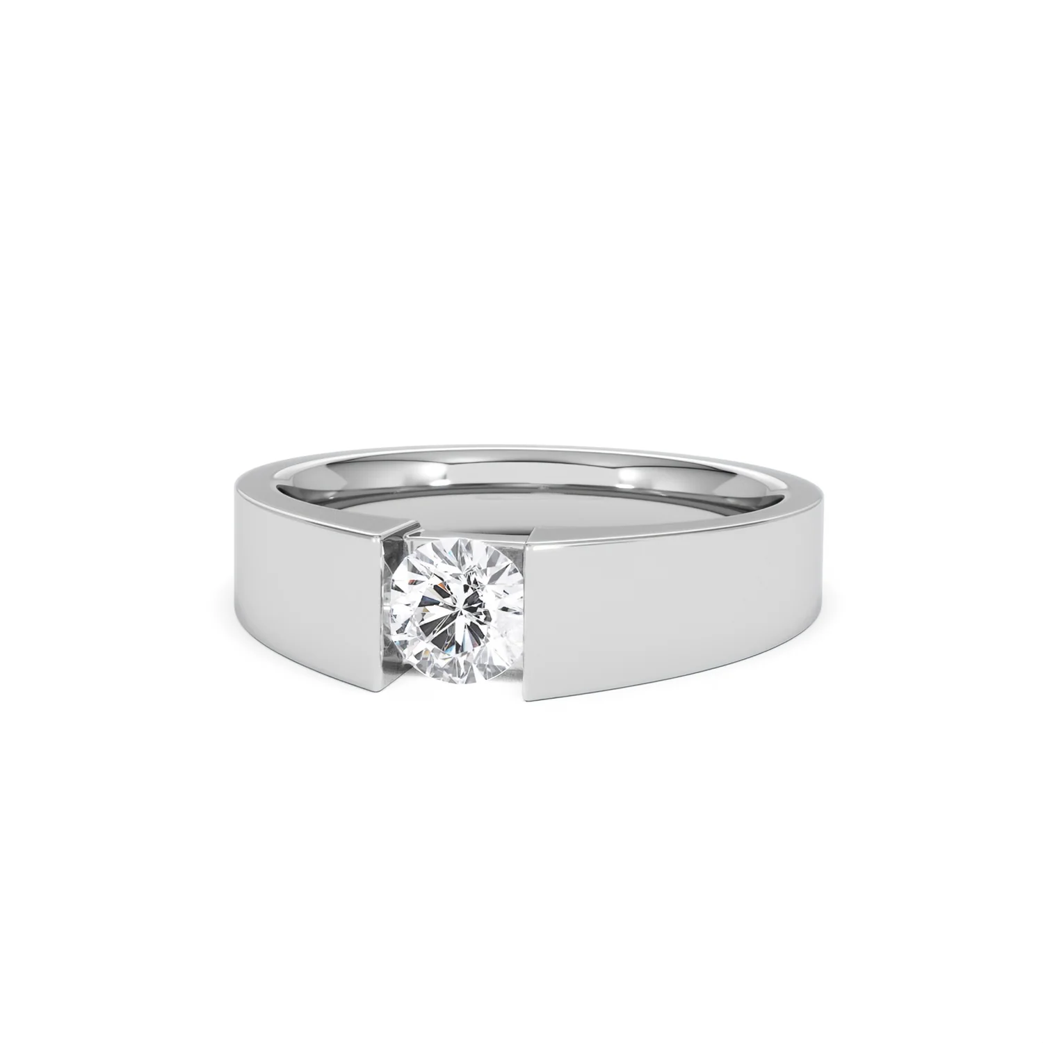 Jessica 0.50ct Round Cut Lab Diamond Solitaire Engagement Ring in Sterling Silver - Image 85