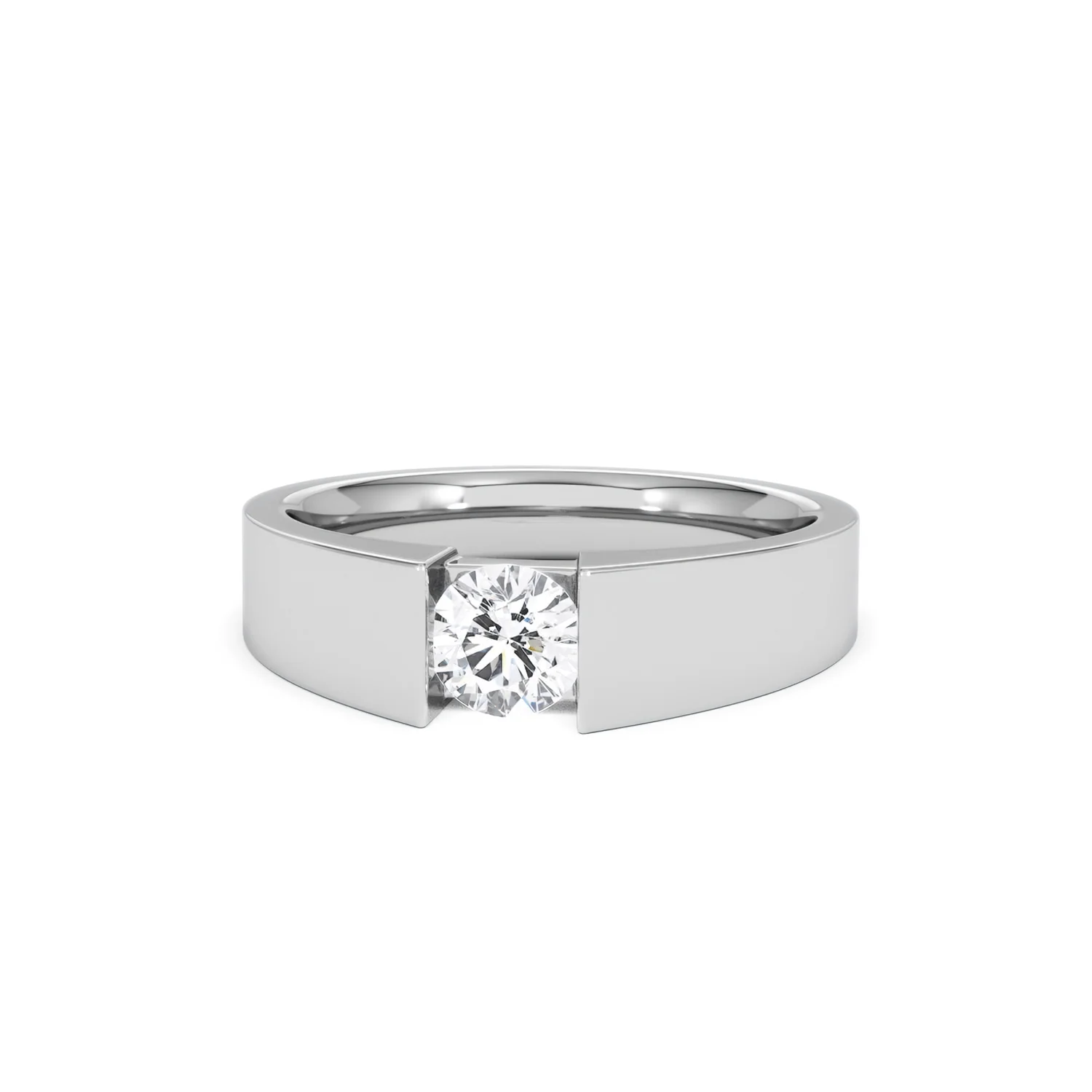 Jessica 0.50ct Round Cut Lab Diamond Solitaire Engagement Ring in Sterling Silver - Image 86