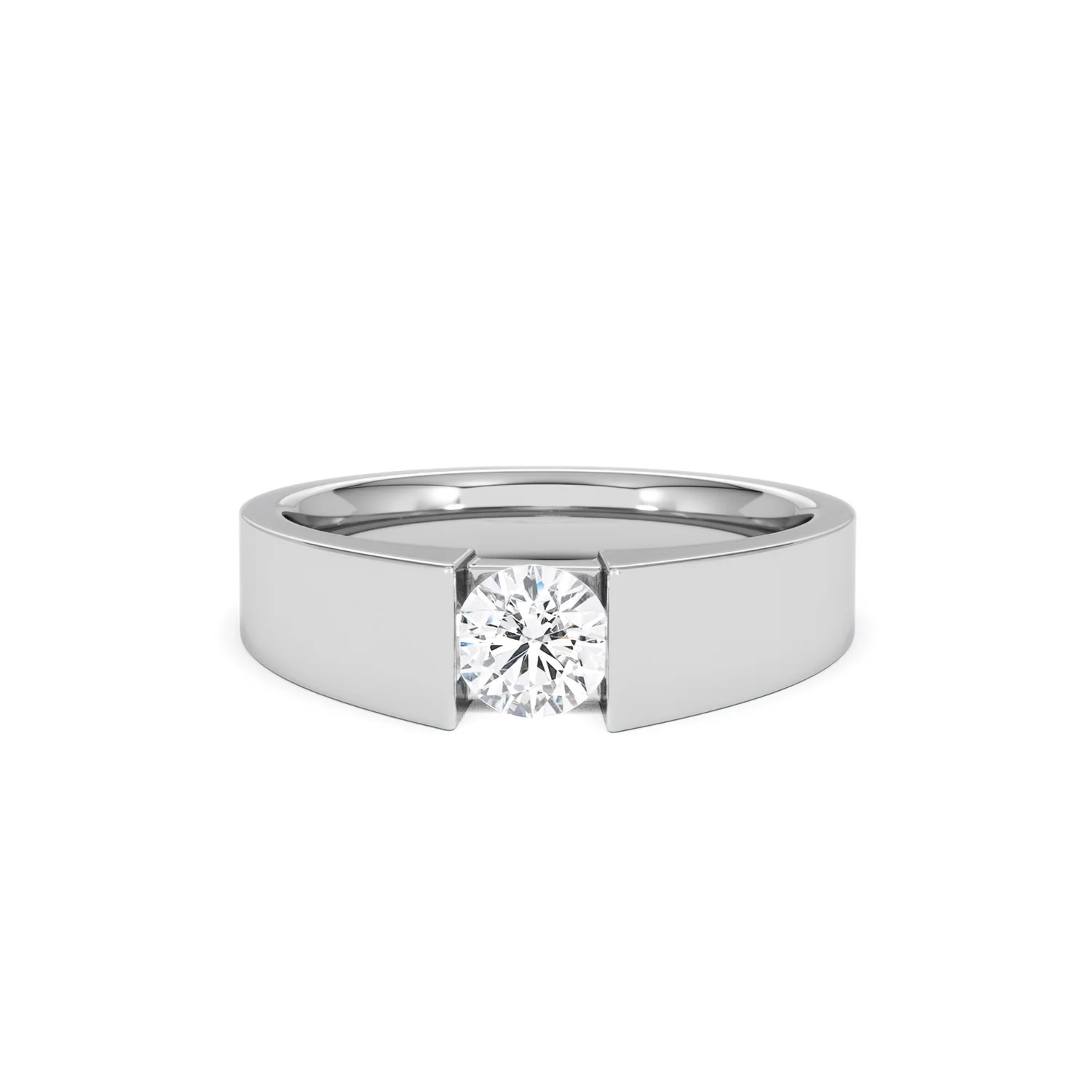 Jessica 0.50ct Round Cut Lab Diamond Solitaire Engagement Ring in Sterling Silver - Image 87