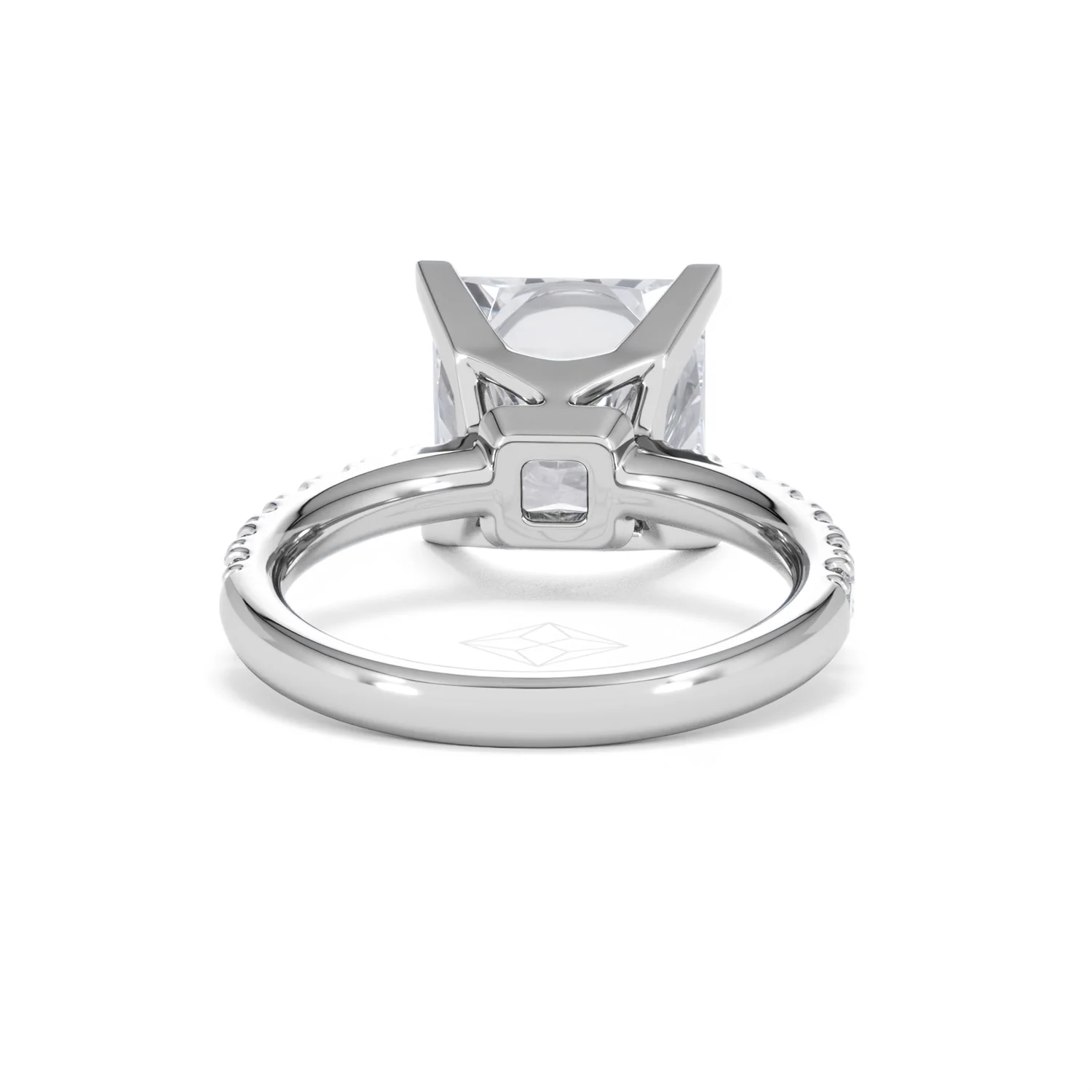 Katerina 5.55ct Lab Diamond Princess Cut Engagement Ring in Platinum G/VS1 - Image 47