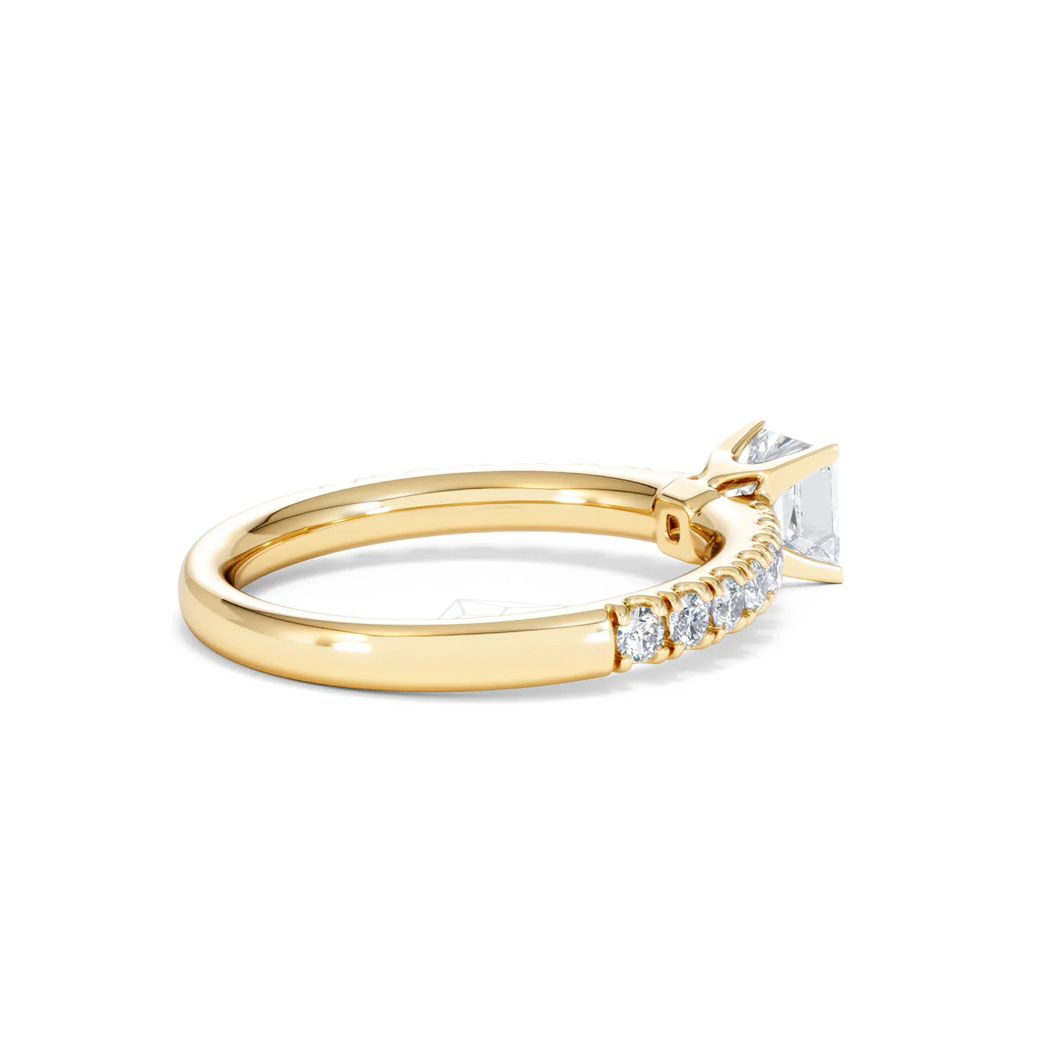 Katerina Princess Diamond Engagement Ring 18K Gold 0.85ct G/SI2 - Image 39