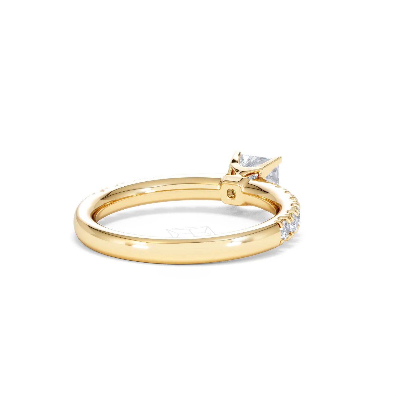 Katerina Princess Diamond Engagement Ring 18K Gold 0.85ct G/SI2 - Image 45