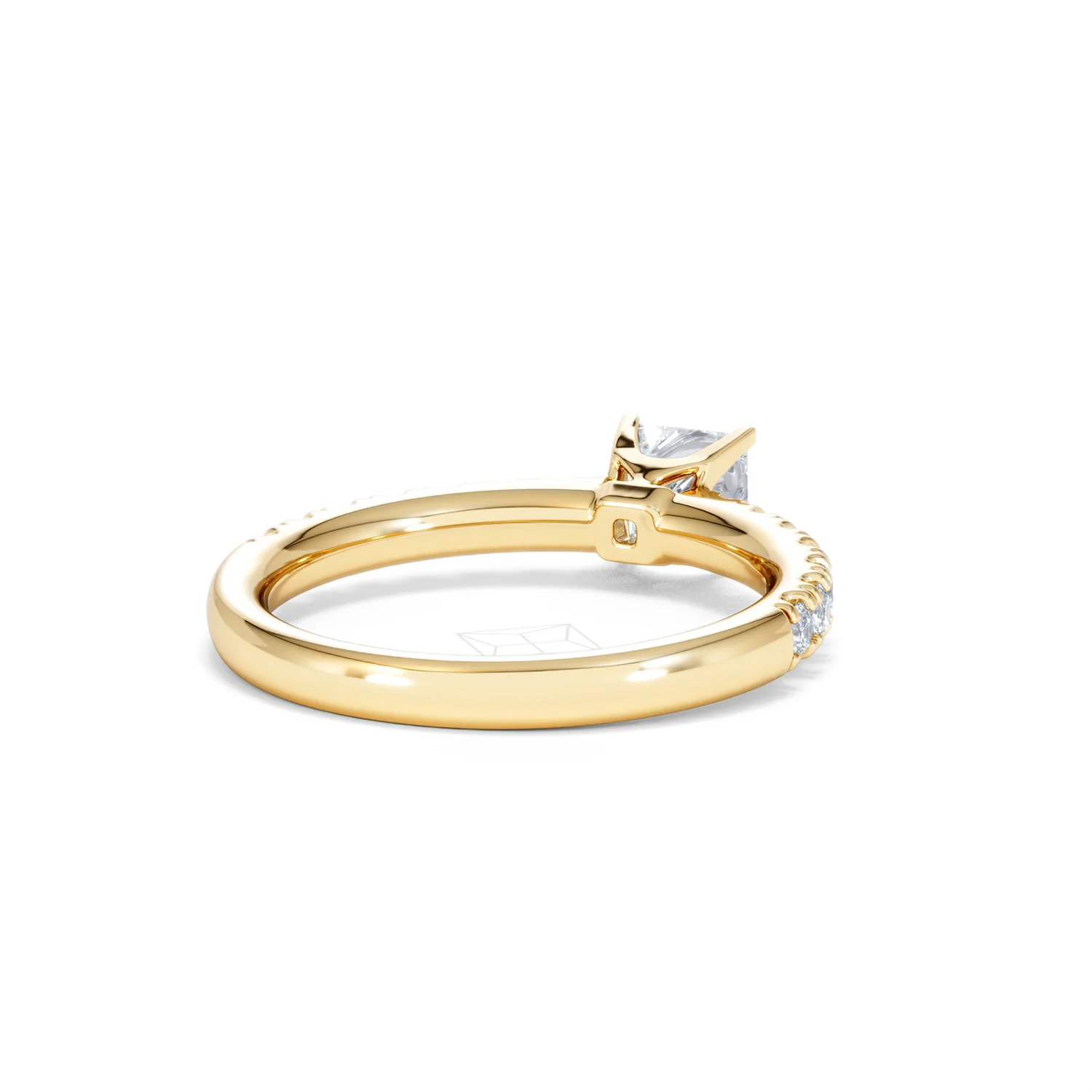 Katerina Princess Diamond Engagement Ring 18K Gold 0.85ct G/SI2 - Image 46