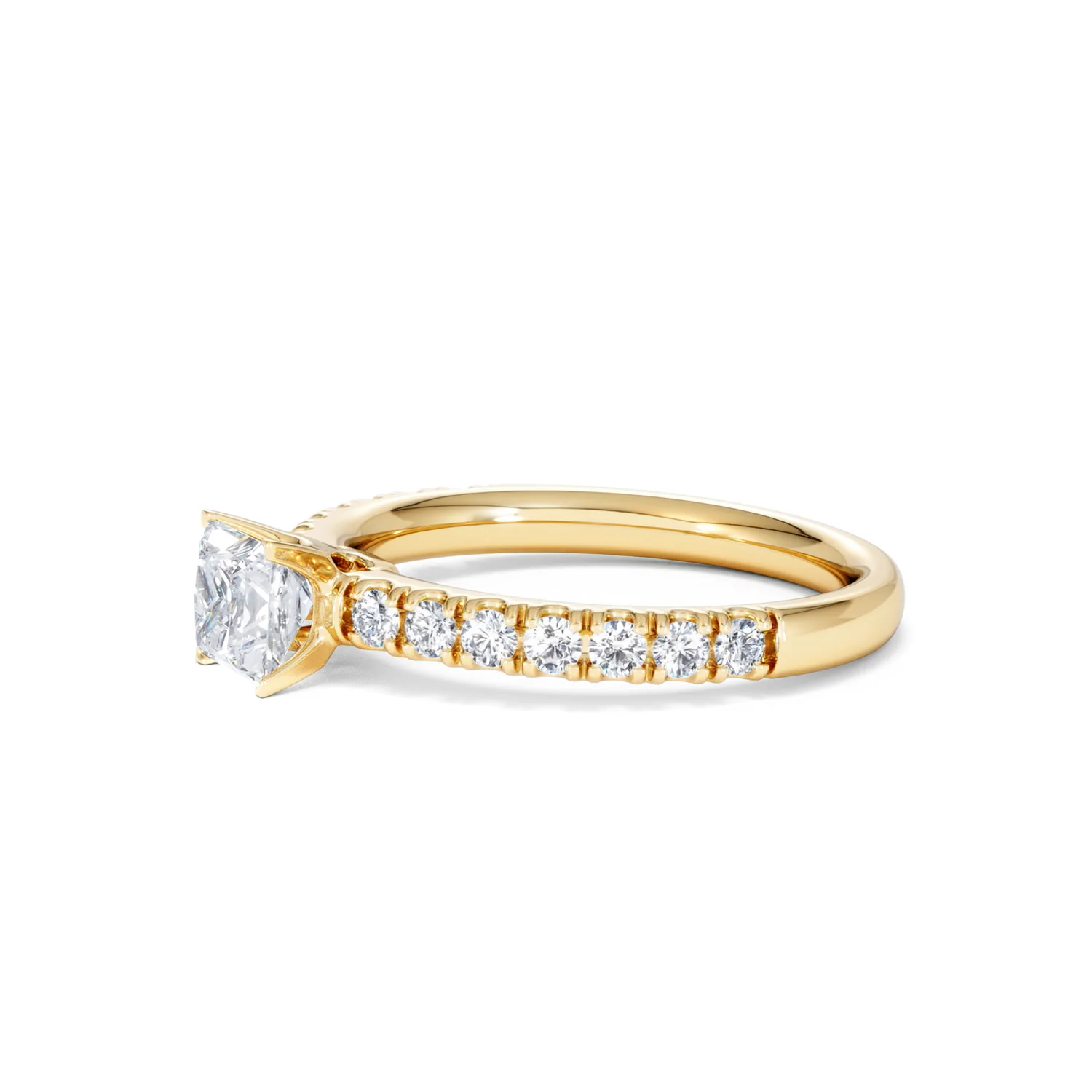 Katerina Princess Diamond Engagement Ring 18K Gold 0.85ct G/SI2 - Image 78