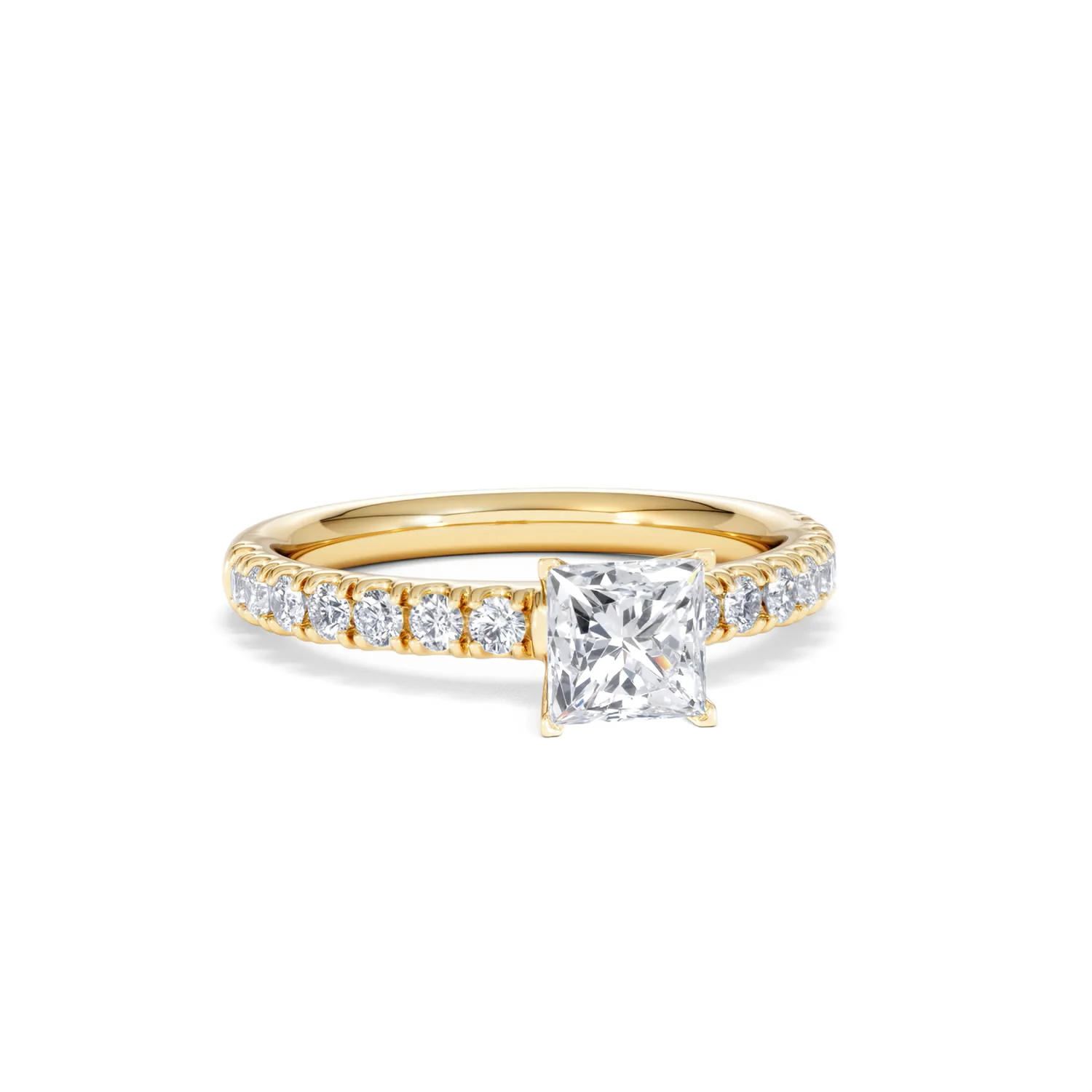 Katerina GIA Princess Diamond Engagement Ring 18K Gold 1.15ct G/SI2 - Image 11