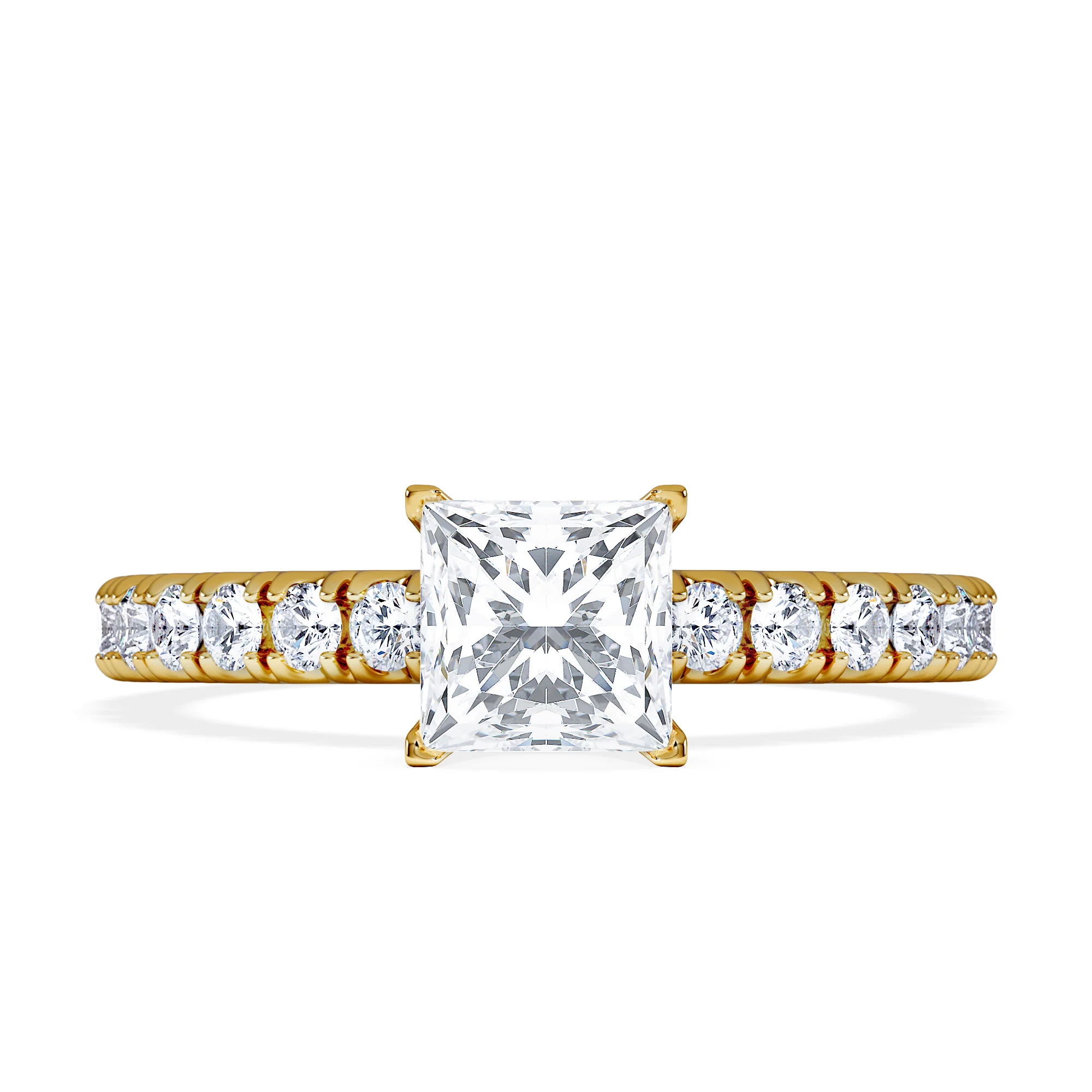 Katerina GIA Princess Diamond Engagement Ring 18K Gold 1.15ct G/SI2 - Image 6
