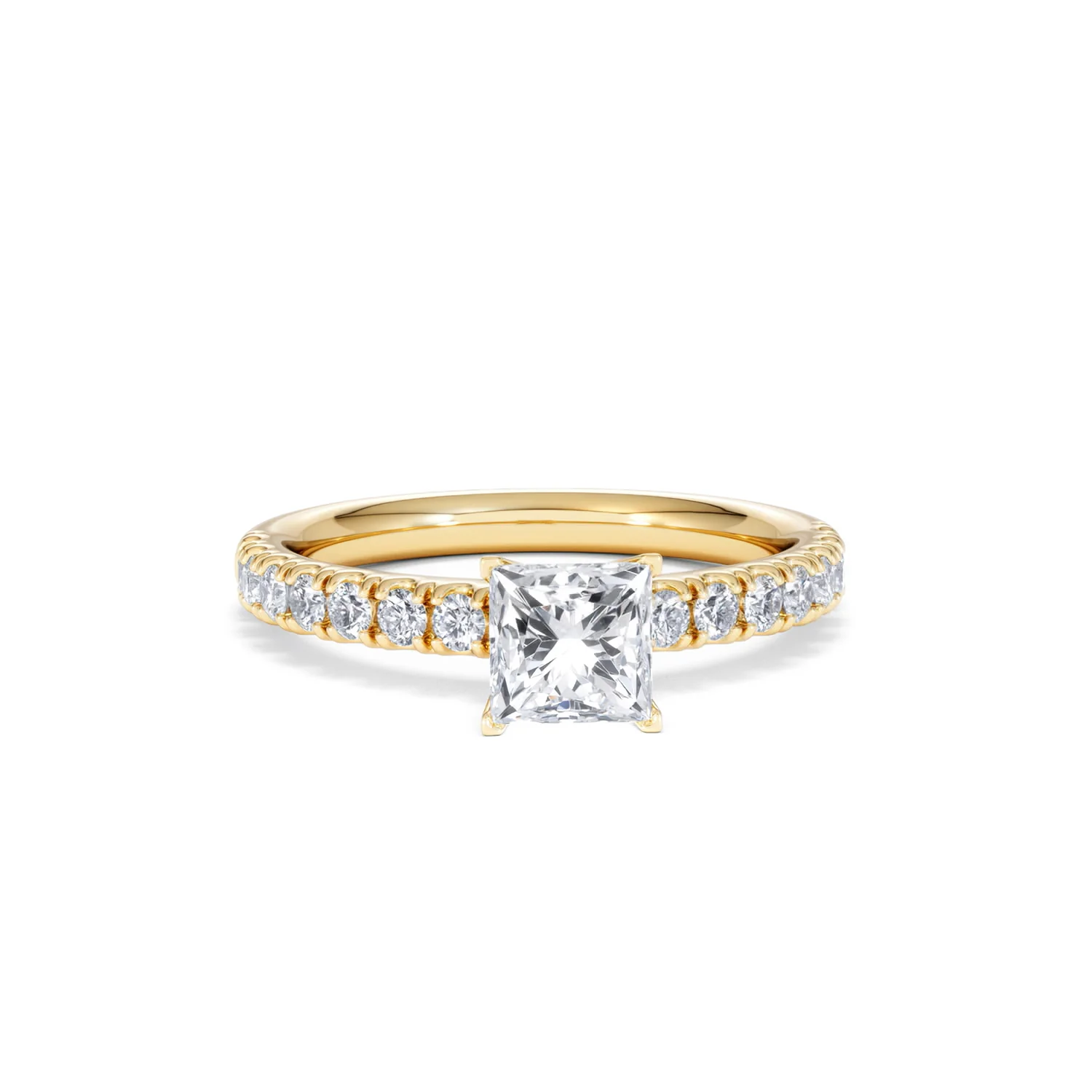Katerina GIA Princess Diamond Engagement Ring 18K Gold 1.15ct G/SI2 - Image 9
