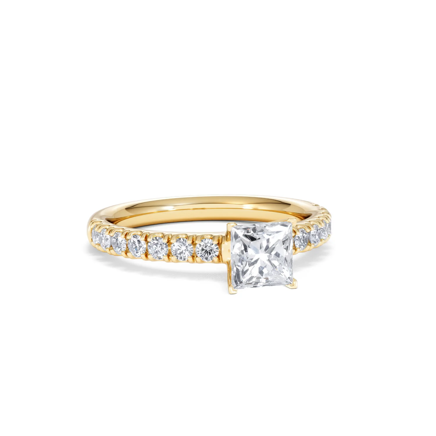 Katerina GIA Princess Diamond Engagement Ring 18K Gold 1.15ct G/VS1 - Image 10