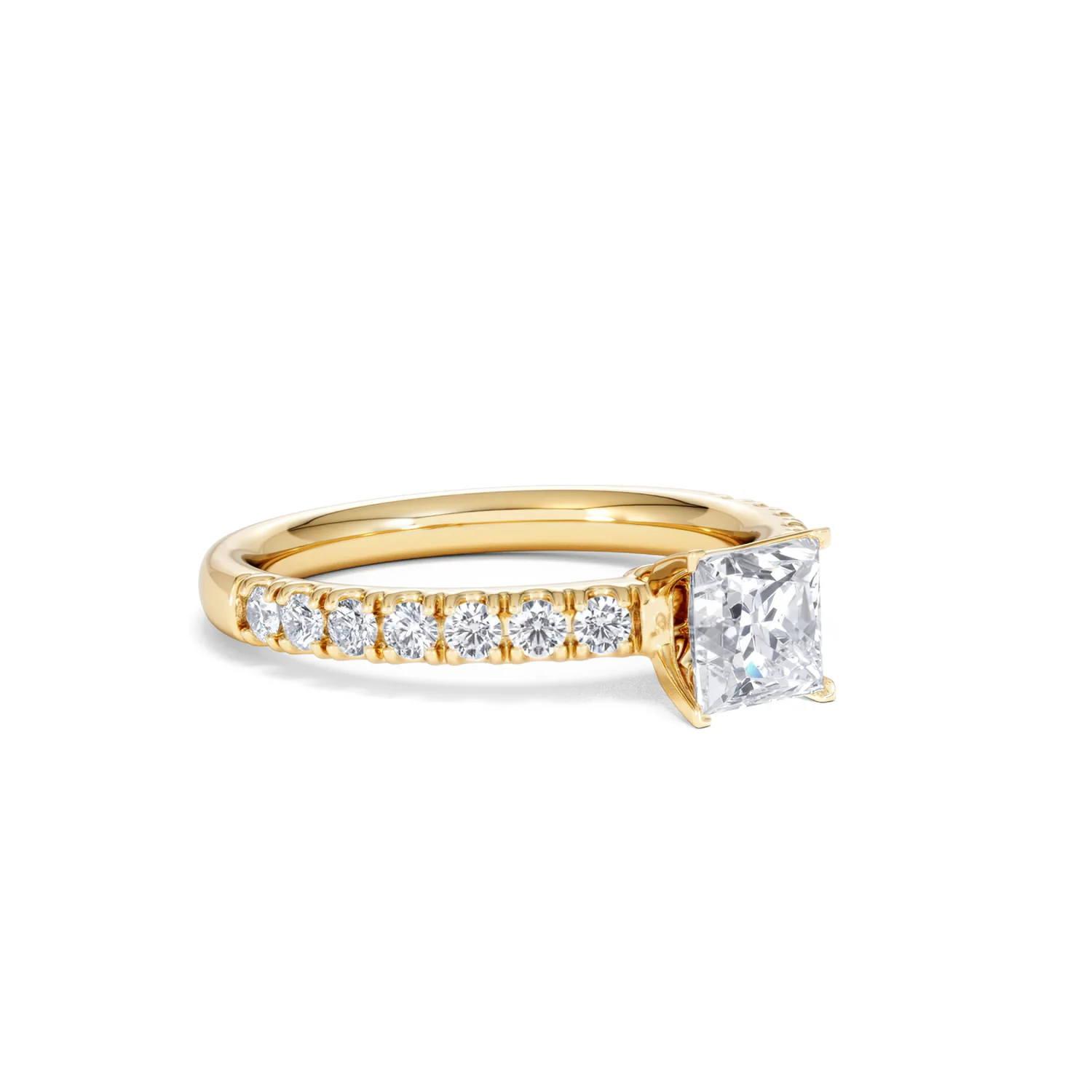 Katerina GIA Princess Diamond Engagement Ring 18K Gold 1.15ct G/VS1 - Image 14