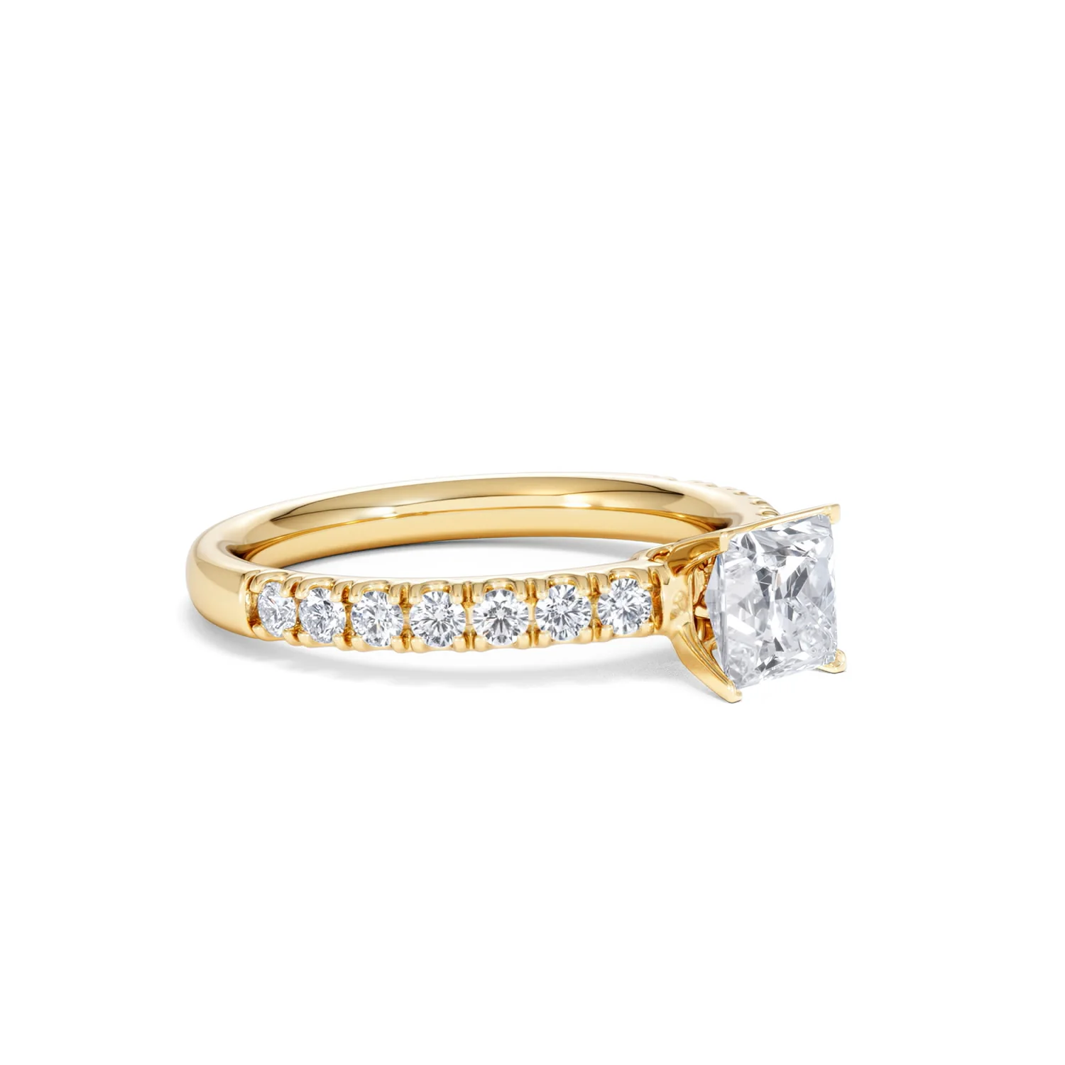 Katerina GIA Princess Diamond Engagement Ring 18K Gold 1.15ct G/VS1 - Image 16