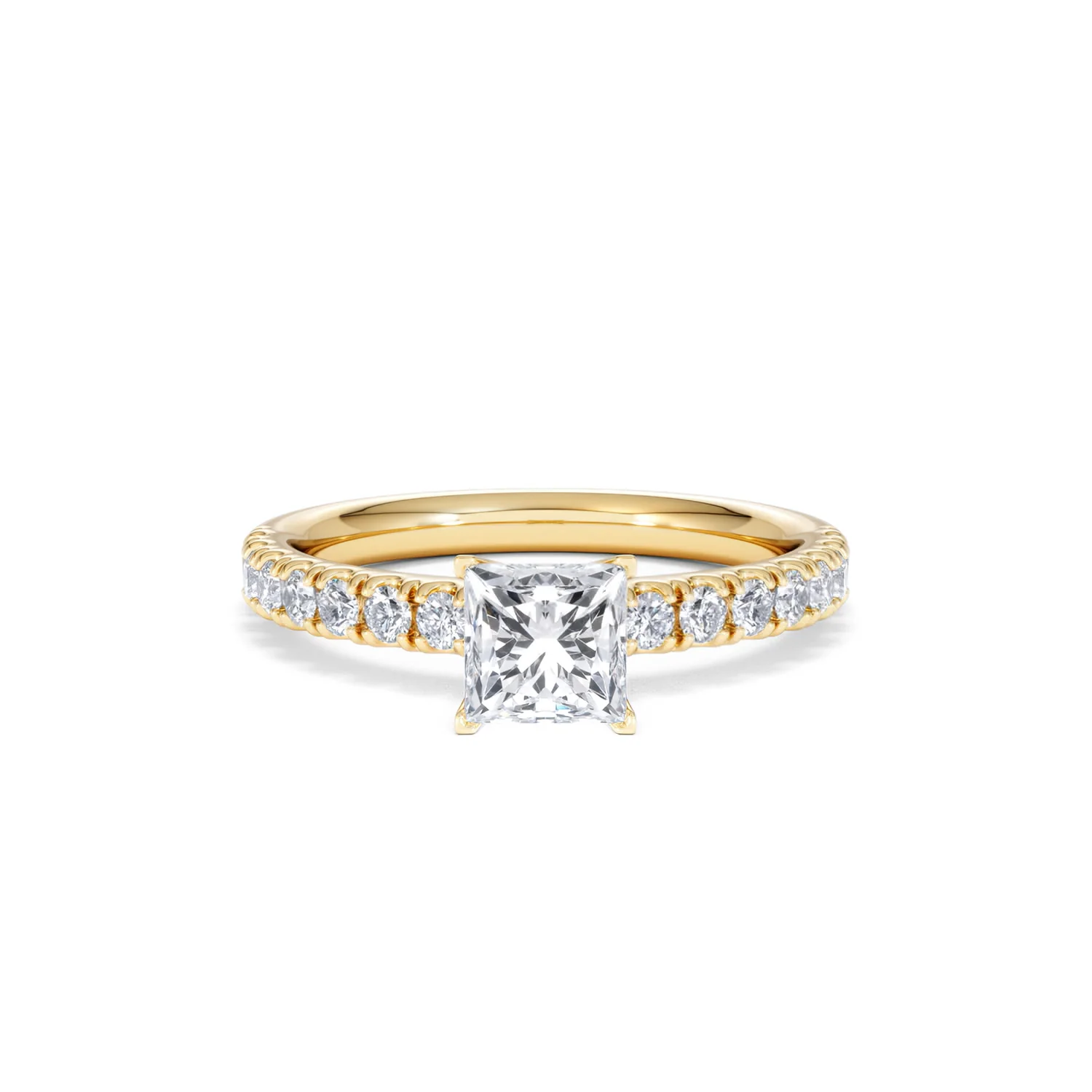 Katerina GIA Princess Diamond Engagement Ring 18K Gold 1.15ct G/VS1 - Image 6