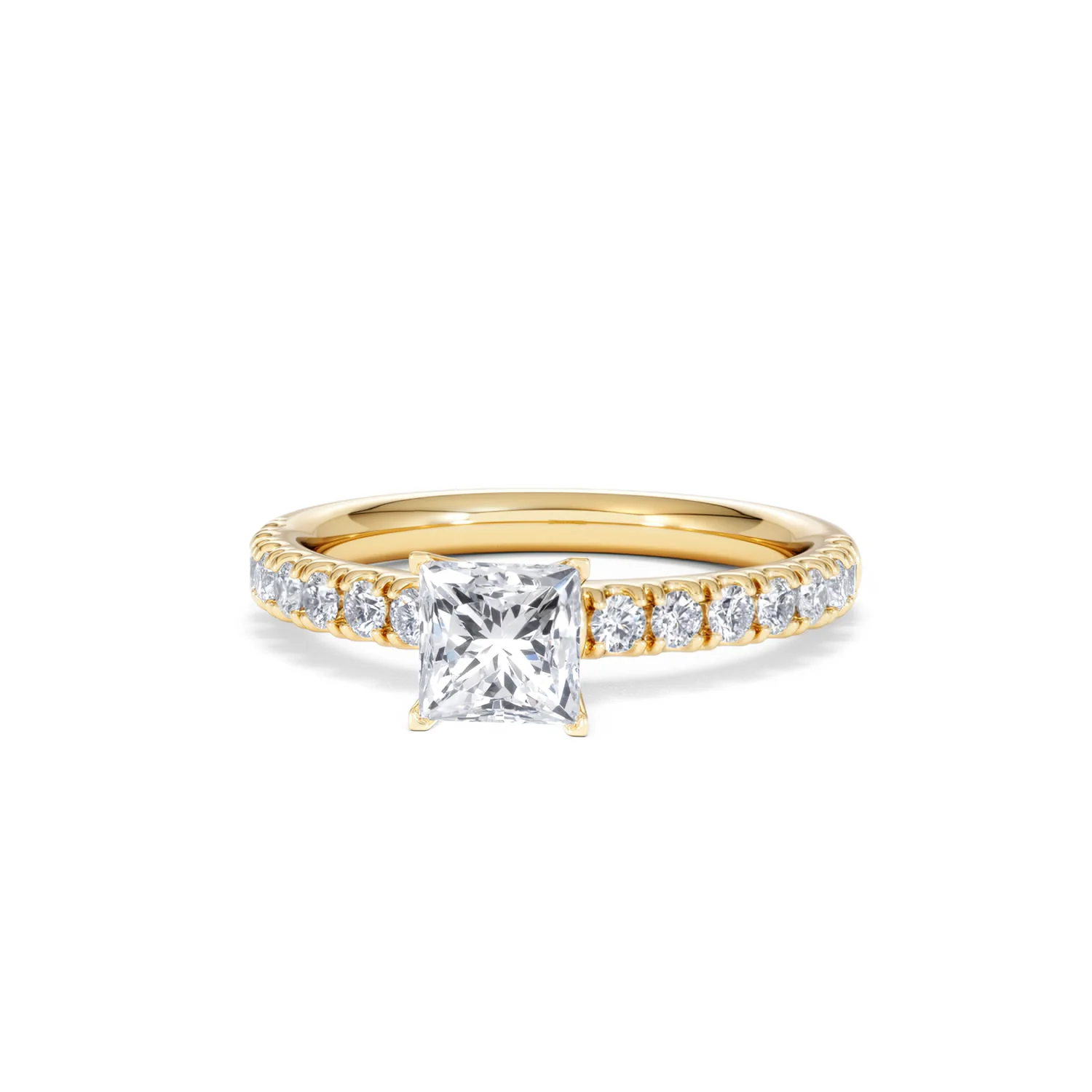 Katerina GIA Princess Diamond Engagement Ring 18K Gold 1.15ct G/VS1 - Image 84