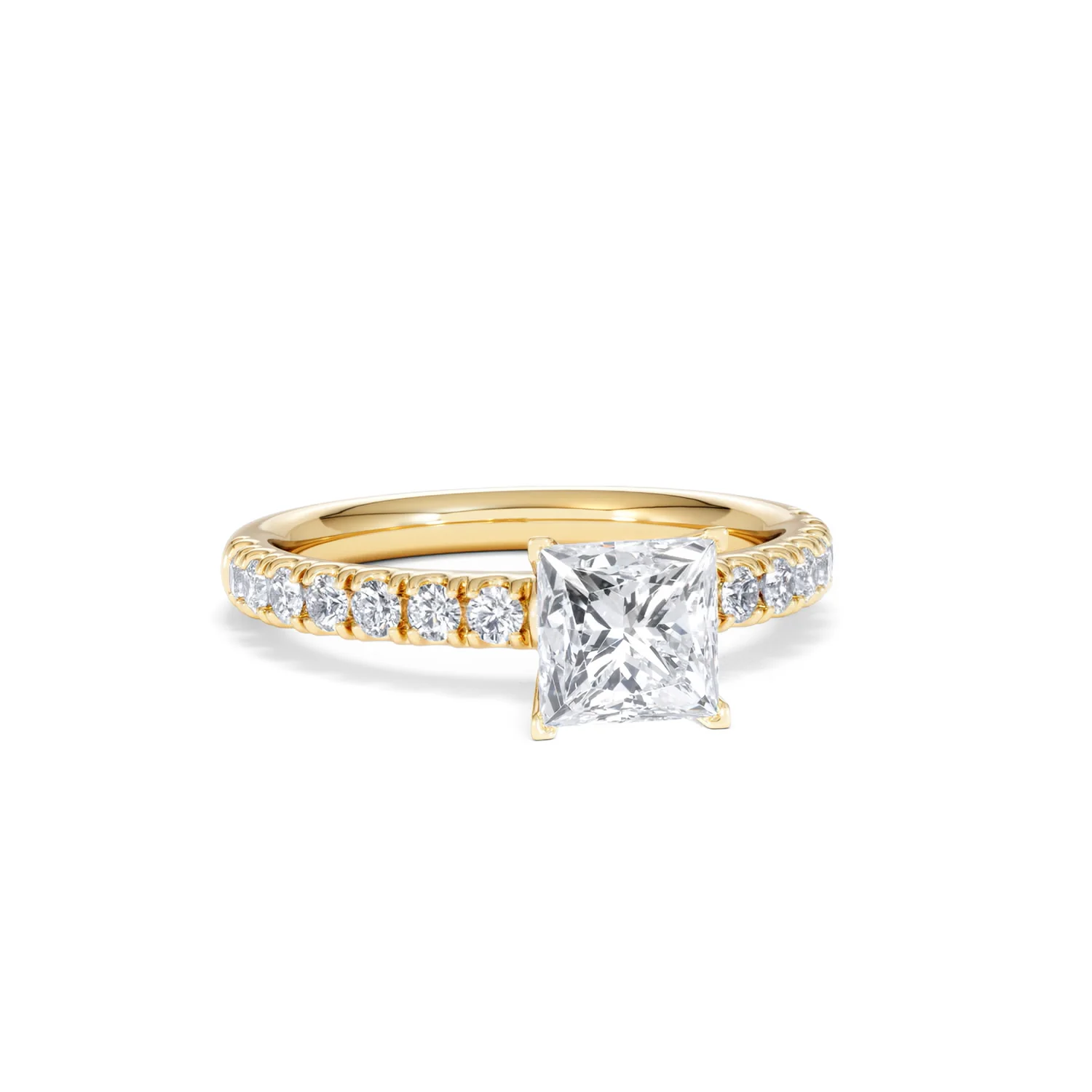 Katerina GIA Princess Diamond Engagement Ring 18K Gold 1.55ct G/SI2 - Image 11