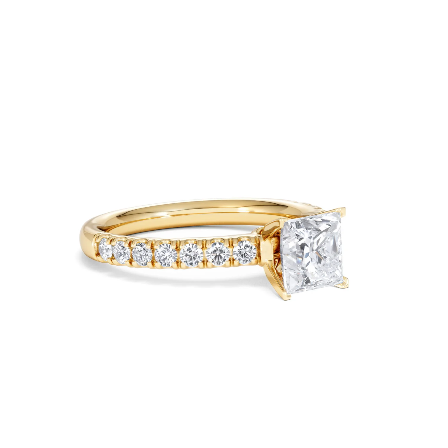 Katerina GIA Princess Diamond Engagement Ring 18K Gold 1.55ct G/SI2 - Image 16