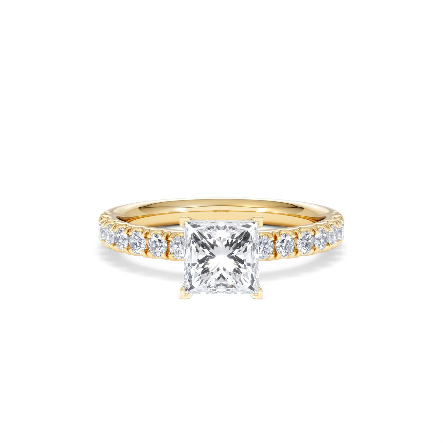 Katerina GIA Princess Diamond Engagement Ring 18K Gold 1.55ct G/SI2 - Image 8