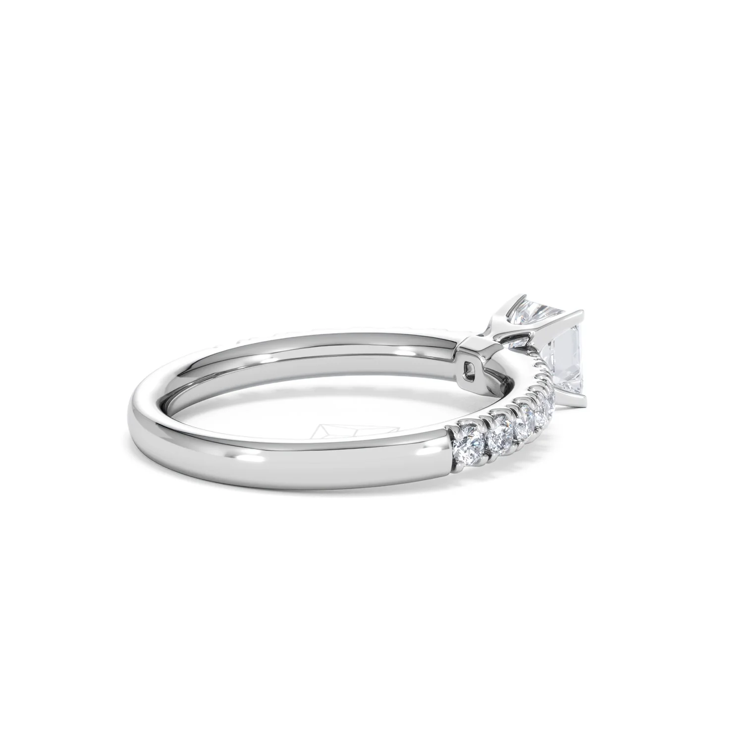 Katerina Princess Diamond Engagement Ring 18KW Gold 0.85ct G/SI2 - Image 36