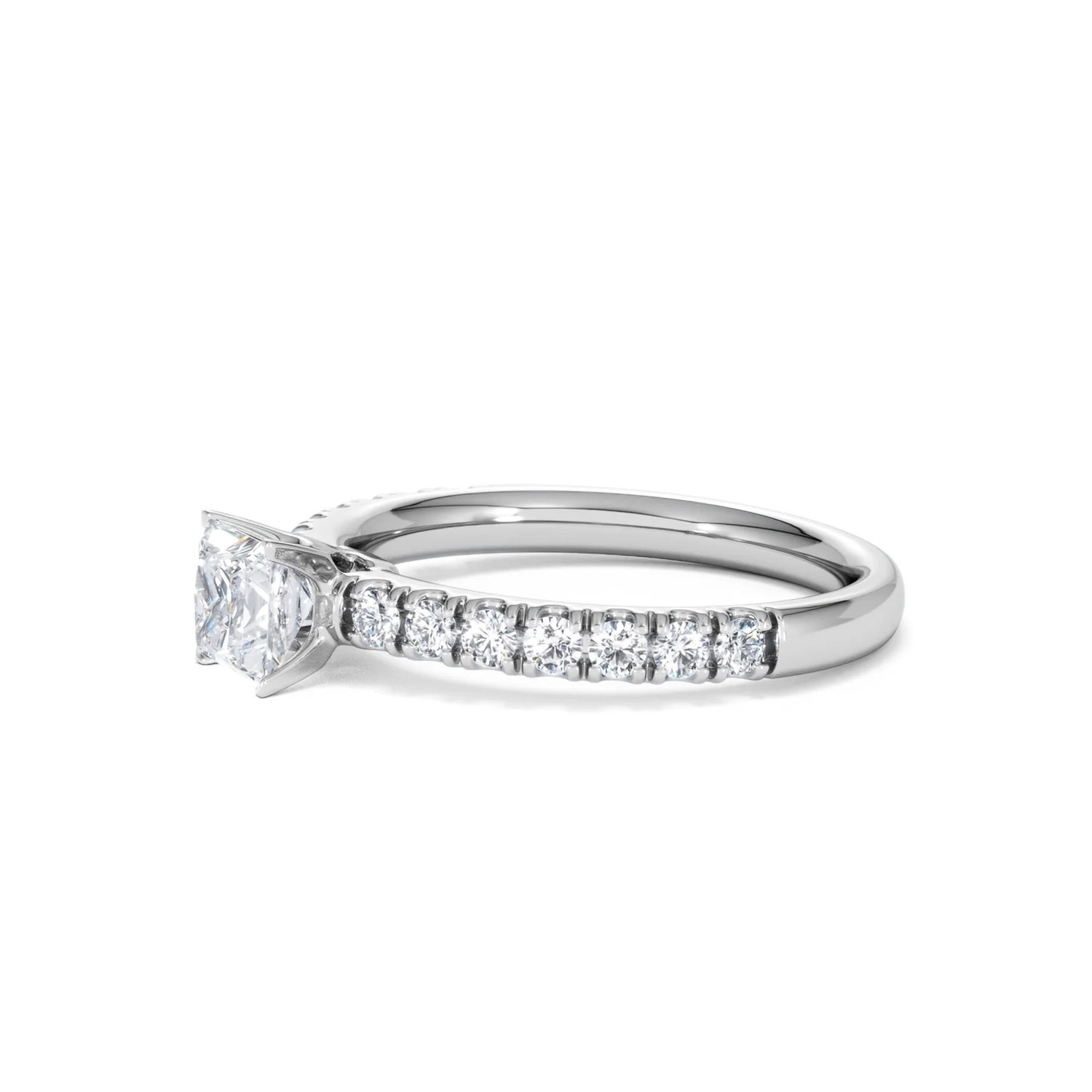 Katerina Princess Diamond Engagement Ring 18KW Gold 0.85ct G/SI2 - Image 74
