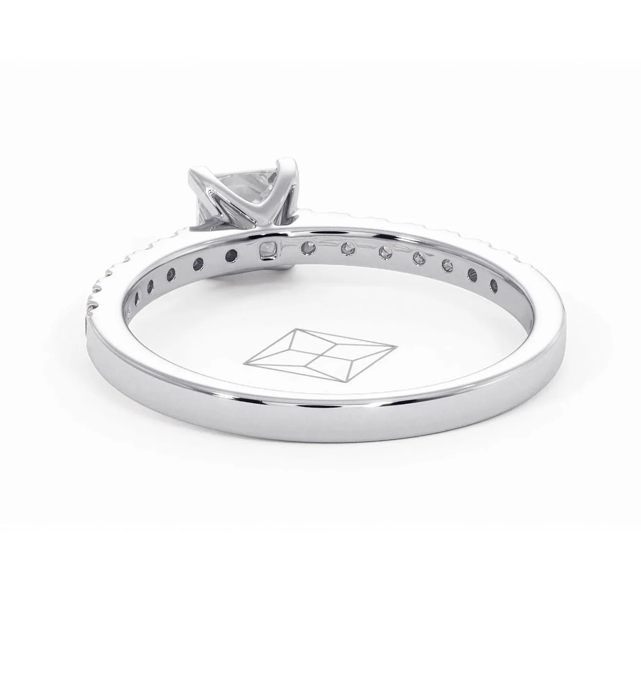 Katerina Princess Diamond Engagement Ring 18KW Gold 0.85ct G/VS1 - Image 42