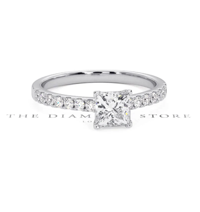 Katerina GIA Princess Diamond Engagement Ring 18KW Gold 1.15ct G/SI2 - Image 10