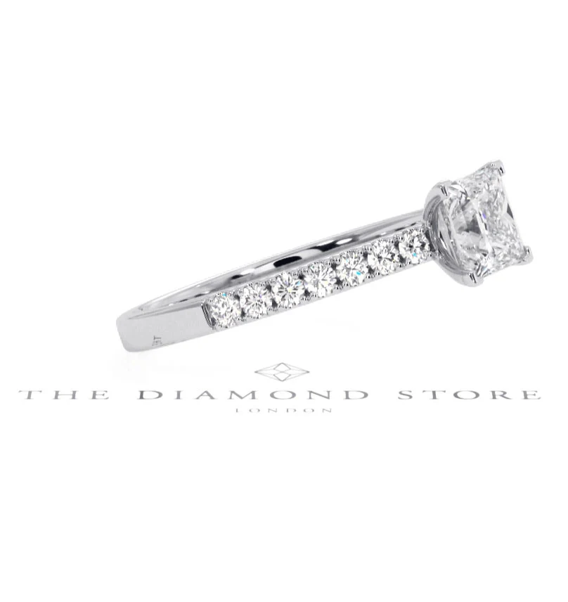 Katerina GIA Princess Diamond Engagement Ring 18KW Gold 1.15ct G/SI2 - Image 100