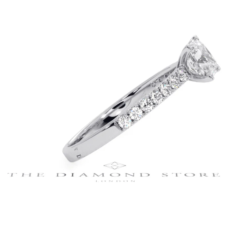 Katerina GIA Princess Diamond Engagement Ring 18KW Gold 1.15ct G/SI2 - Image 105
