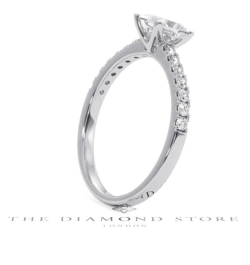 Katerina GIA Princess Diamond Engagement Ring 18KW Gold 1.15ct G/SI2 - Image 115