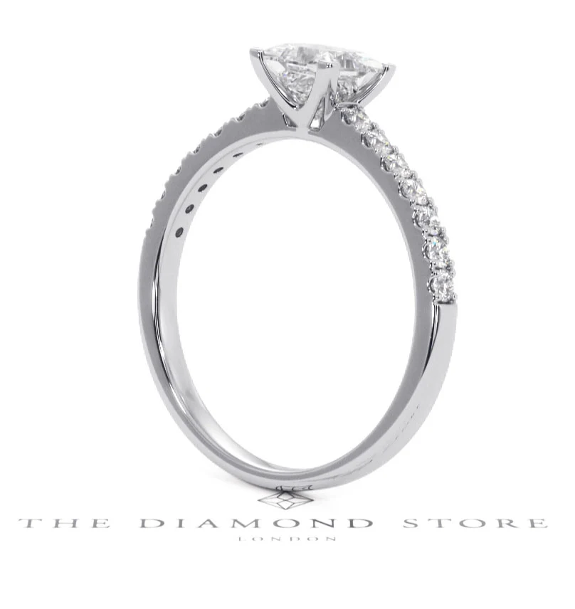 Katerina GIA Princess Diamond Engagement Ring 18KW Gold 1.15ct G/SI2 - Image 119