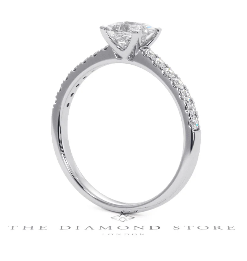 Katerina GIA Princess Diamond Engagement Ring 18KW Gold 1.15ct G/SI2 - Image 121