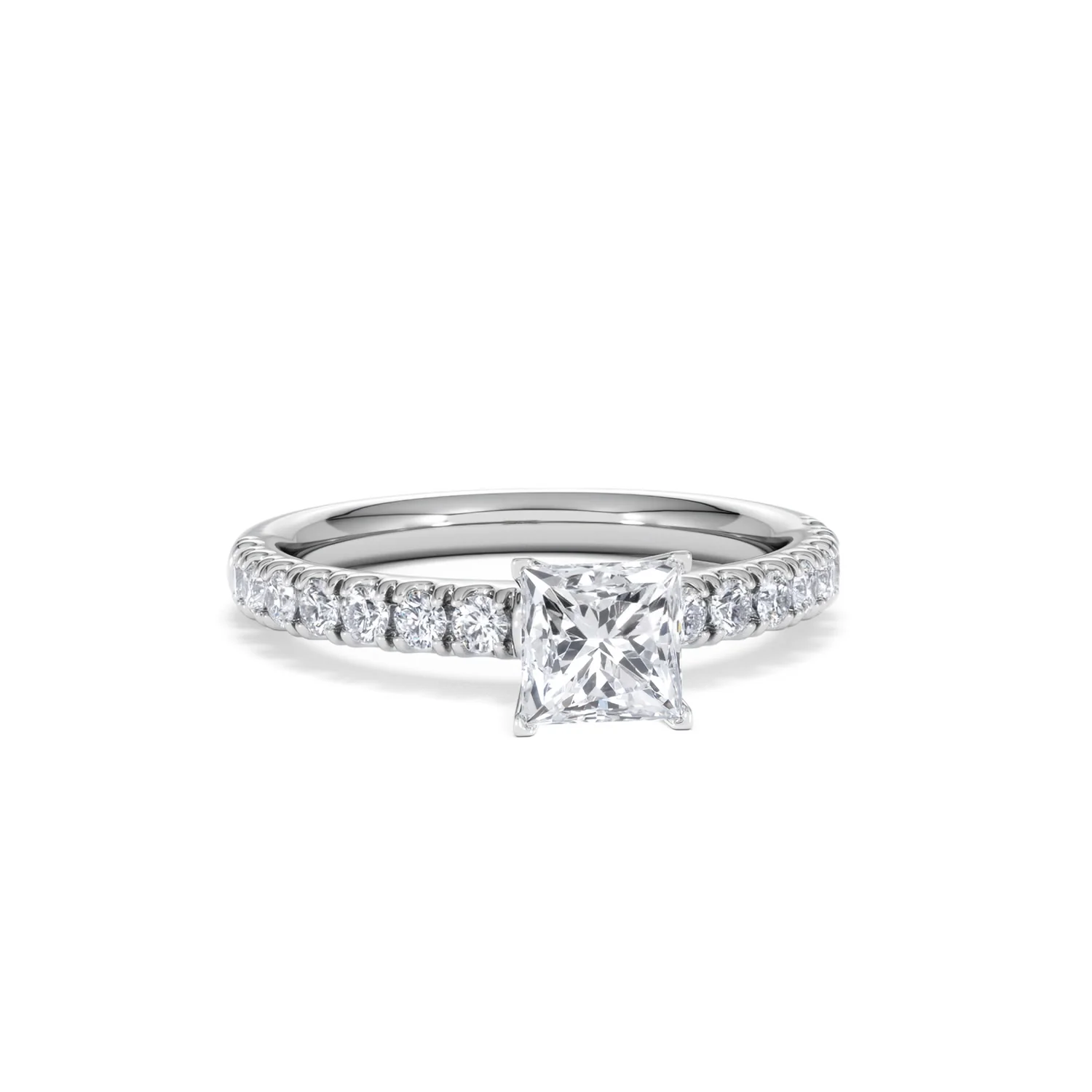 Katerina GIA Princess Diamond Engagement Ring 18KW Gold 1.15ct G/SI2 - Image 14