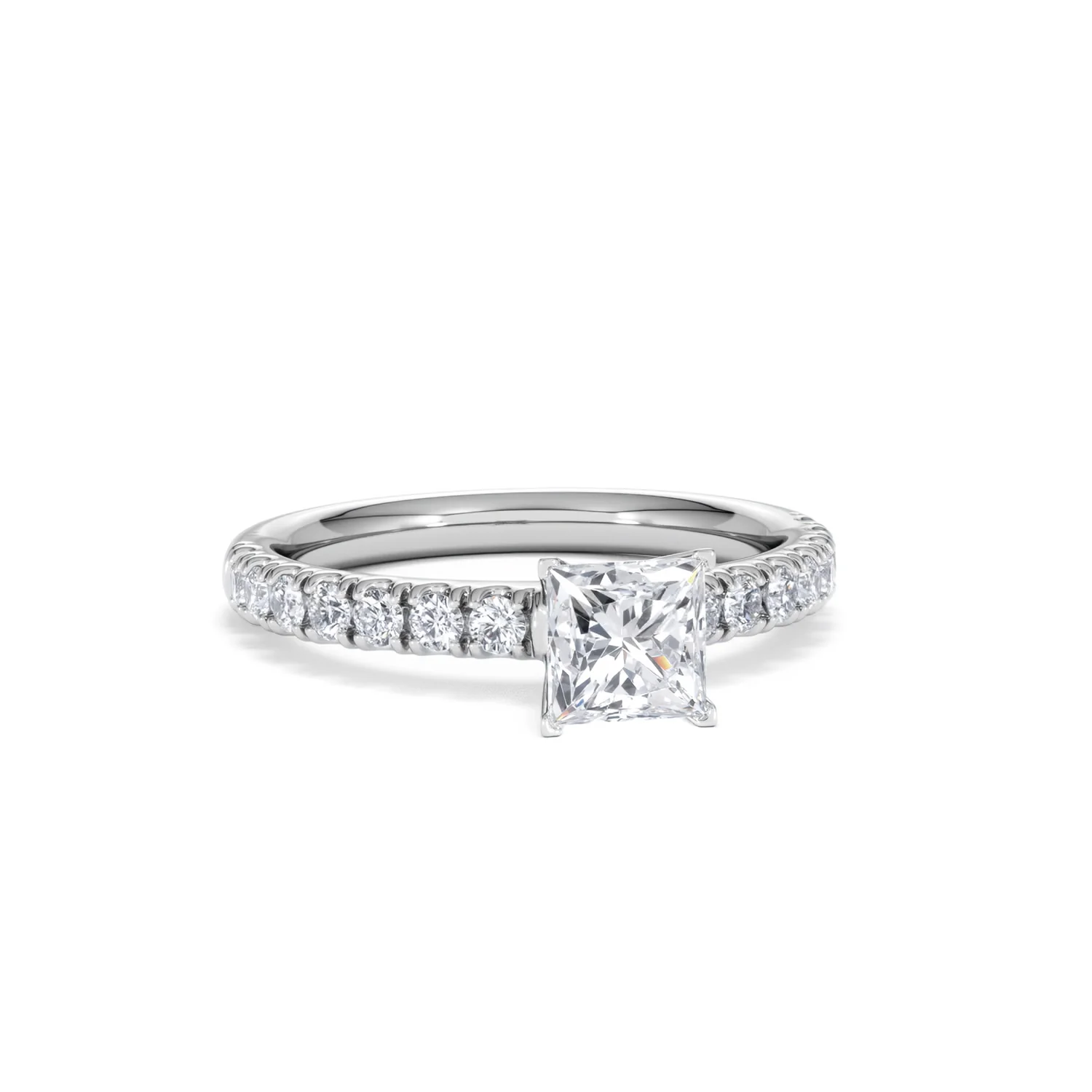Katerina GIA Princess Diamond Engagement Ring 18KW Gold 1.15ct G/SI2 - Image 15