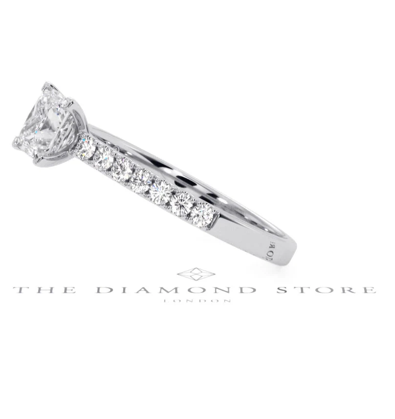 Katerina GIA Princess Diamond Engagement Ring 18KW Gold 1.15ct G/SI2 - Image 153