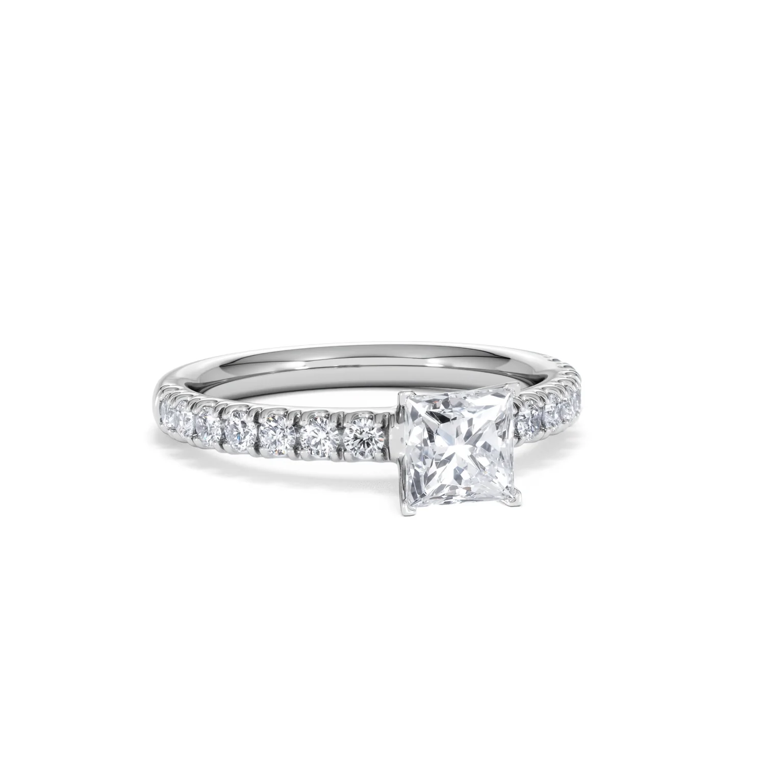 Katerina GIA Princess Diamond Engagement Ring 18KW Gold 1.15ct G/SI2 - Image 16