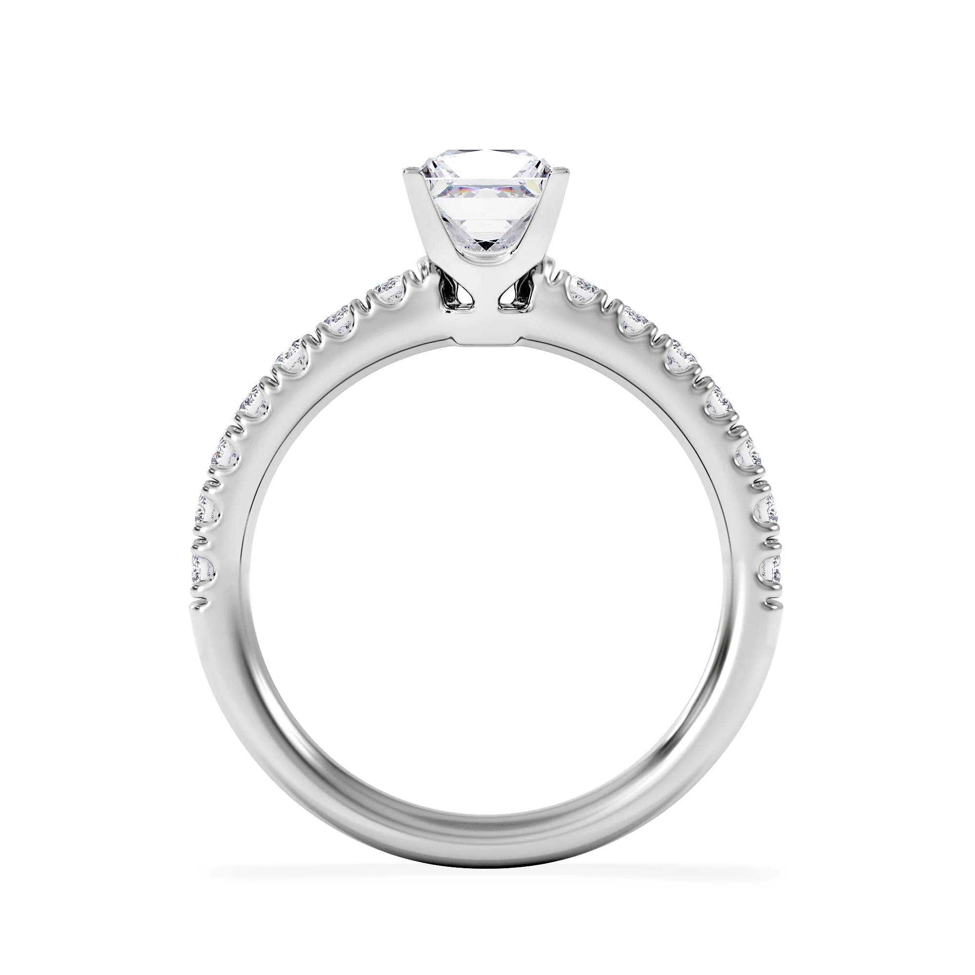 Katerina GIA Princess Diamond Engagement Ring 18KW Gold 1.15ct G/SI2 - Image 3