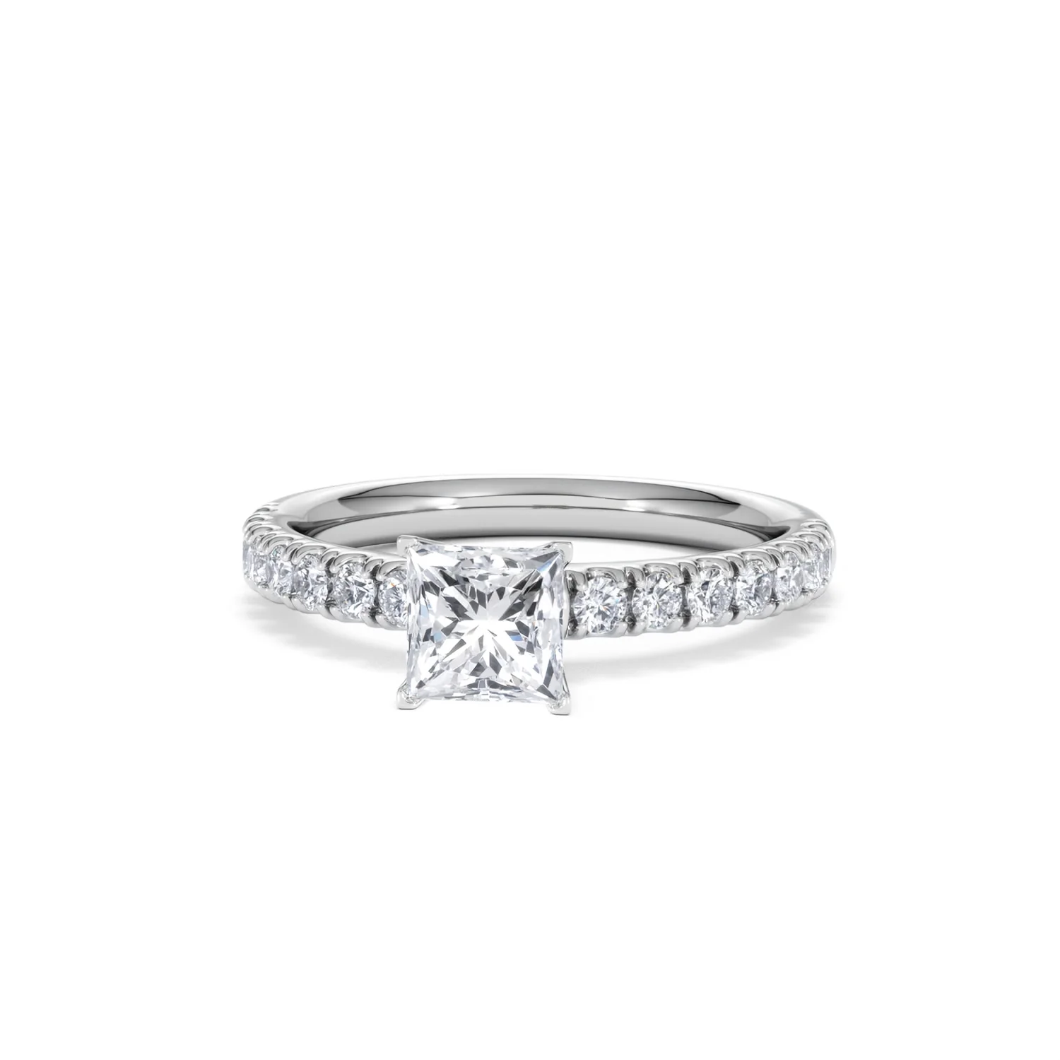 Katerina GIA Princess Diamond Engagement Ring 18KW Gold 1.15ct G/SI2 - Image 90
