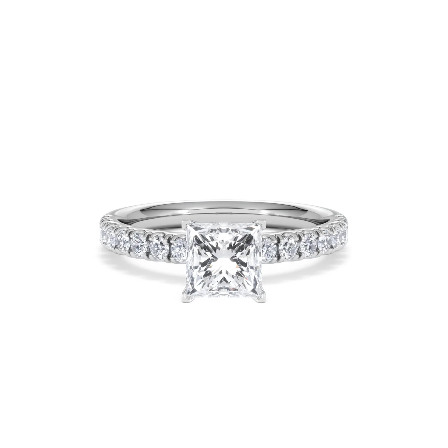 Katerina GIA Princess Diamond Engagement Ring 18KW Gold 1.55ct G/SI2 - Image 8