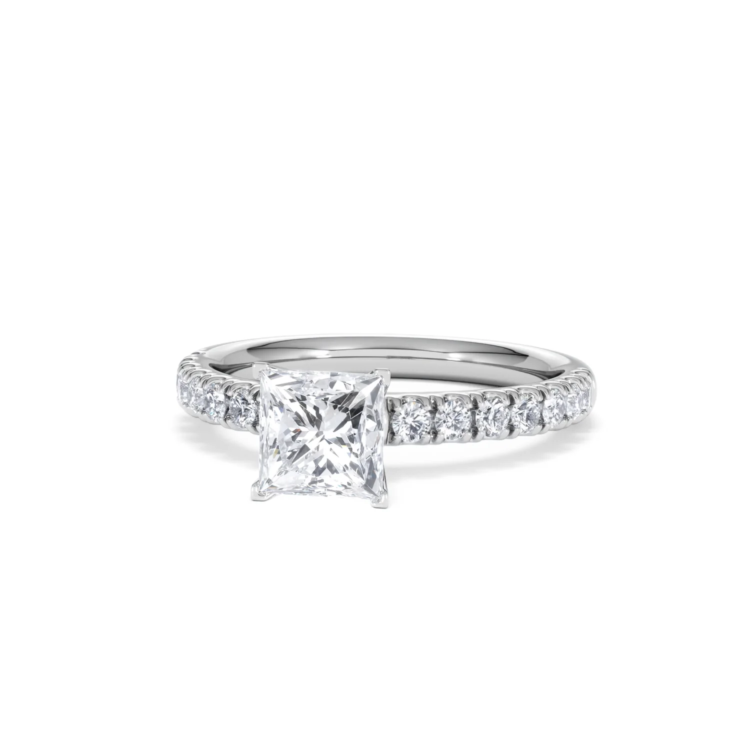 Katerina GIA Princess Diamond Engagement Ring 18KW Gold 1.55ct G/SI2 - Image 85