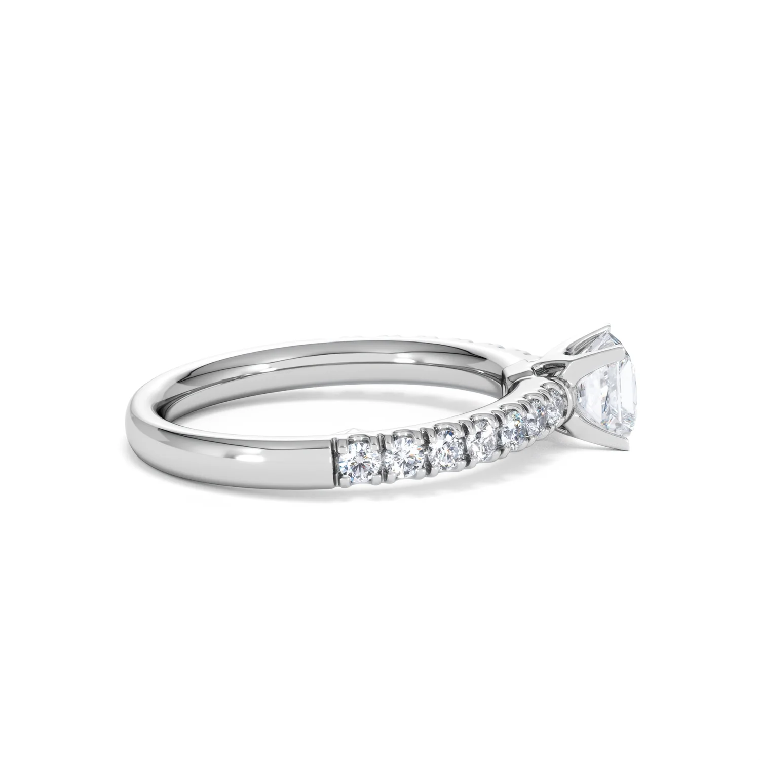 Katerina Princess Diamond Engagement Ring Platinum 0.85ct G/SI2 - Image 33