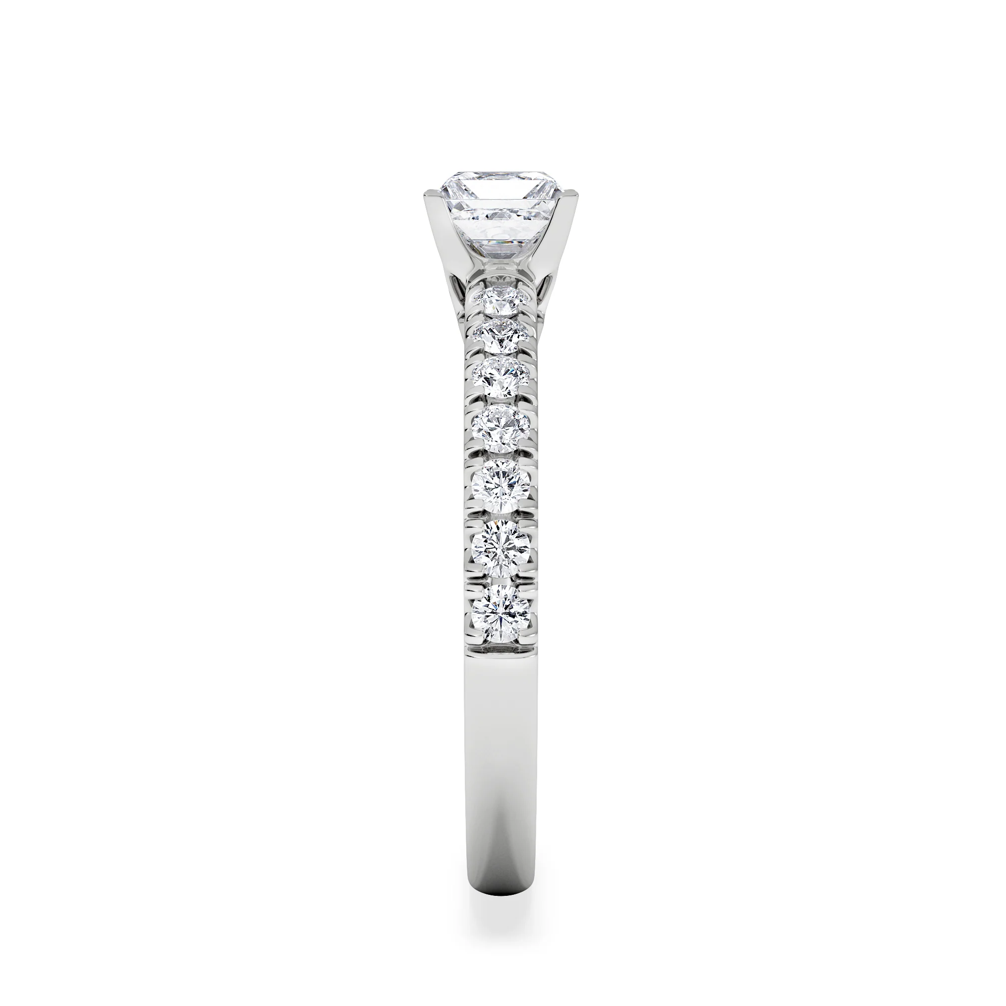 Katerina Princess Diamond Engagement Ring Platinum 0.85ct G/SI2 - Image 5