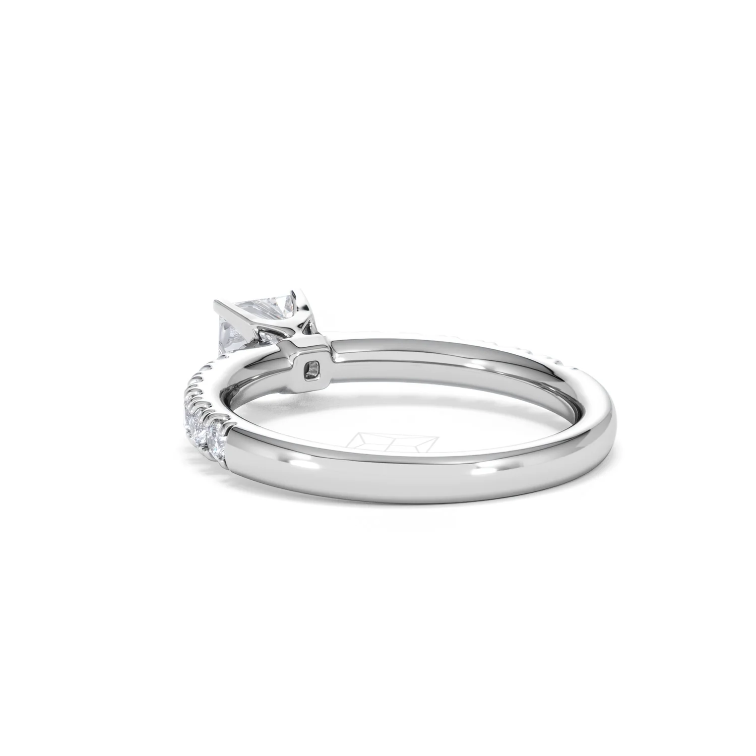 Katerina Princess Diamond Engagement Ring Platinum 0.85ct G/SI2 - Image 59
