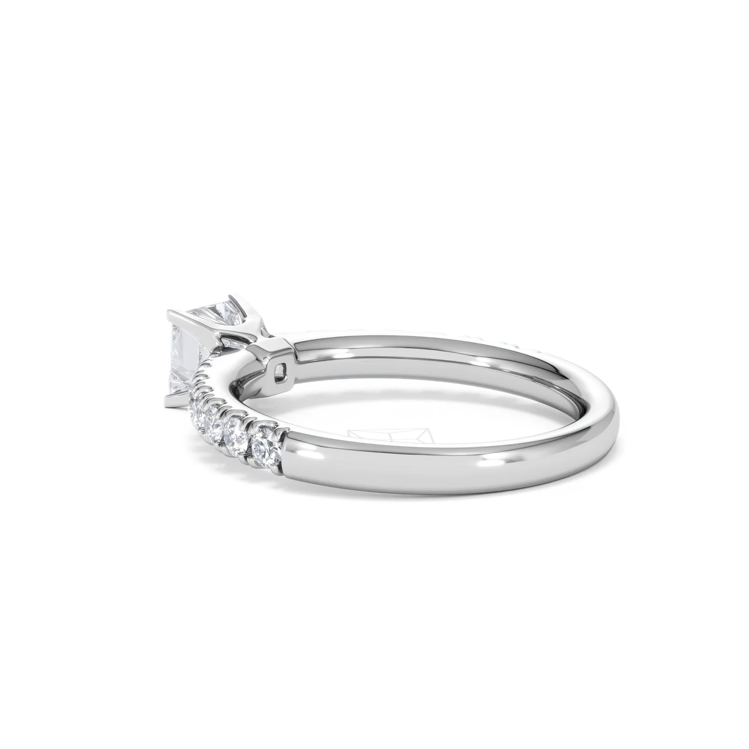 Katerina Princess Diamond Engagement Ring Platinum 0.85ct G/SI2 - Image 63