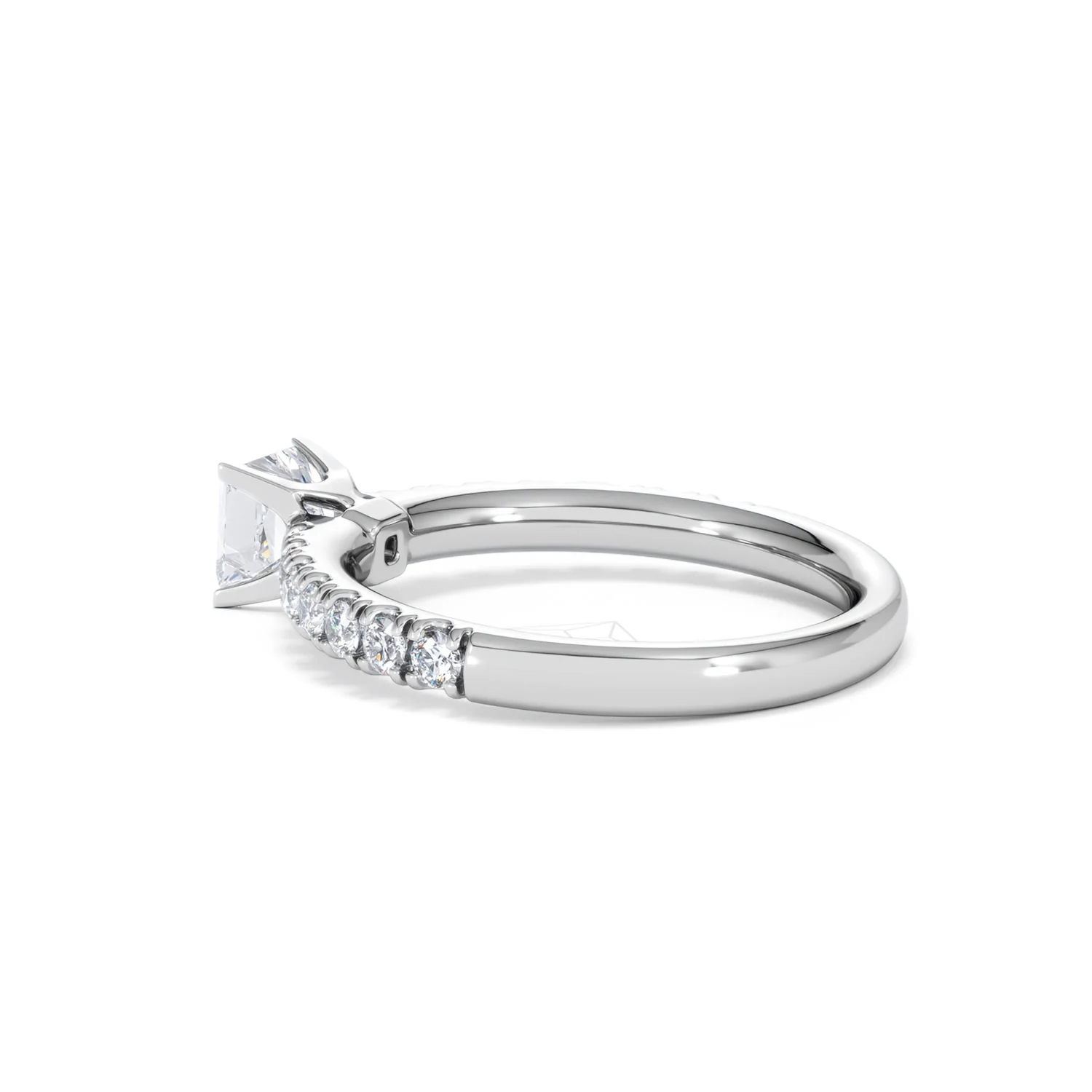 Katerina Princess Diamond Engagement Ring Platinum 0.85ct G/SI2 - Image 65