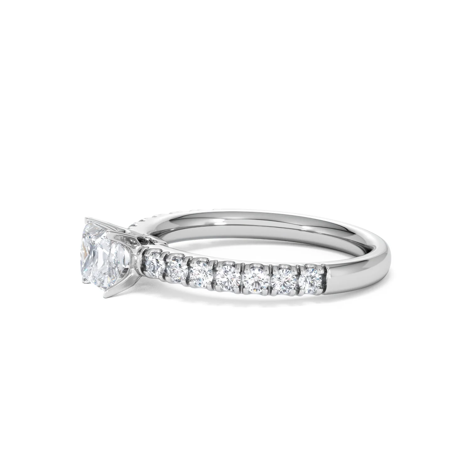 Katerina Princess Diamond Engagement Ring Platinum 0.85ct G/SI2 - Image 77