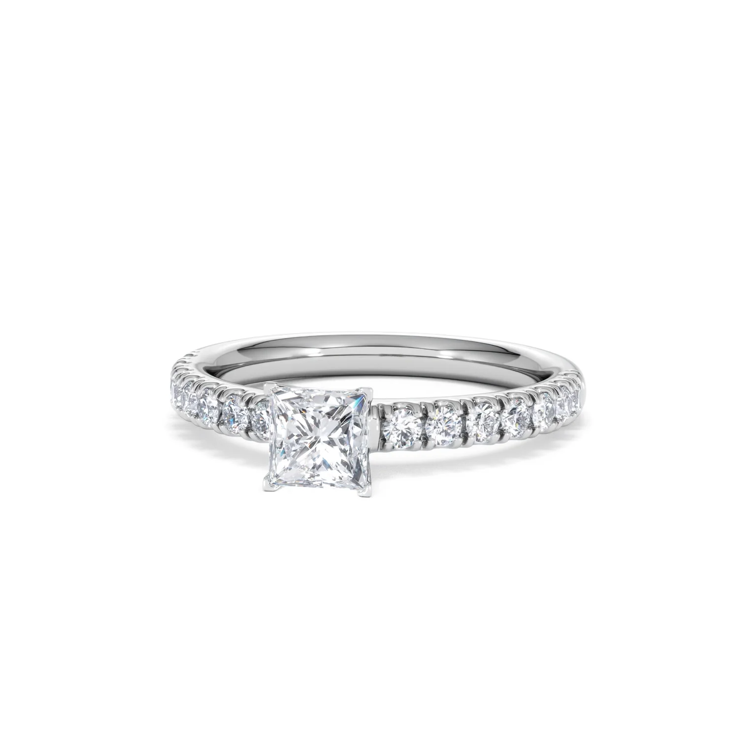 Katerina Princess Diamond Engagement Ring Platinum 0.85ct G/SI2 - Image 89