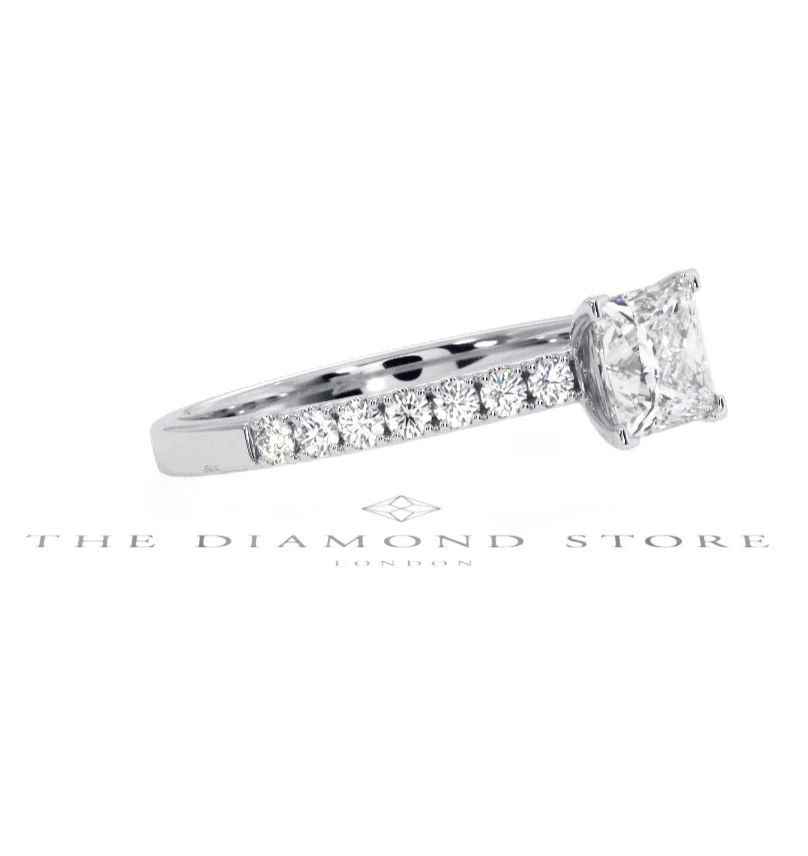 Katerina GIA Princess Diamond Engagement Ring Platinum 1.15ct G/SI1 - Image 16