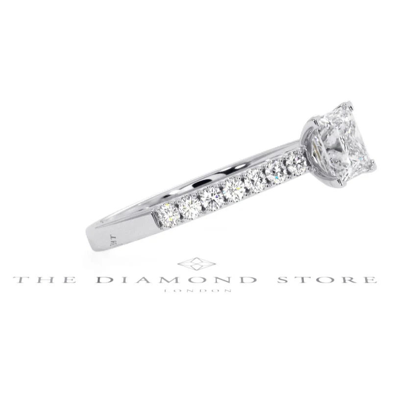 Katerina GIA Princess Diamond Engagement Ring Platinum 1.15ct G/SI1 - Image 19