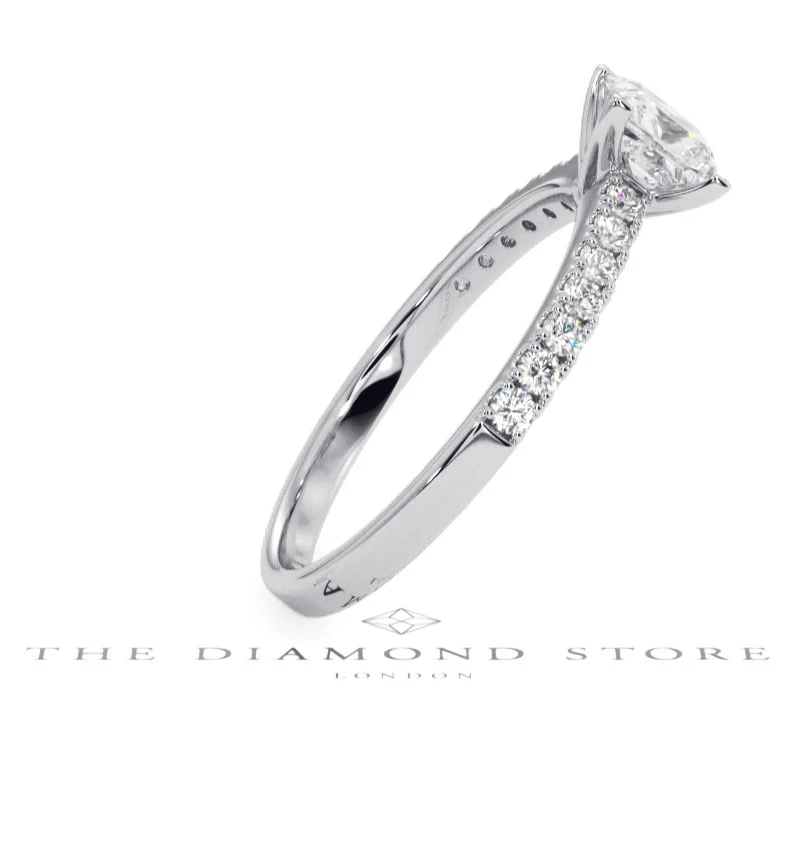 Katerina GIA Princess Diamond Engagement Ring Platinum 1.15ct G/SI1 - Image 27