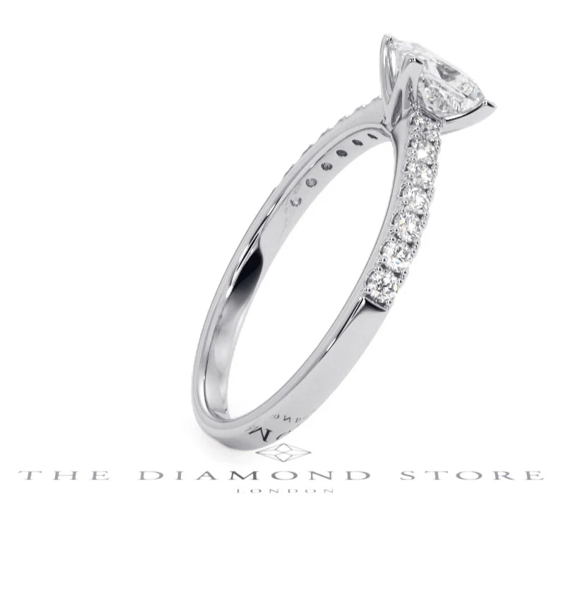 Katerina GIA Princess Diamond Engagement Ring Platinum 1.15ct G/SI1 - Image 29