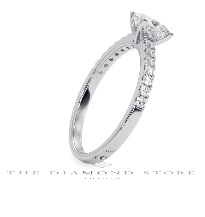 Katerina GIA Princess Diamond Engagement Ring Platinum 1.15ct G/SI1 - Image 30