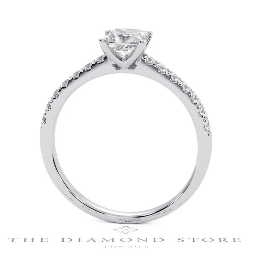 Katerina GIA Princess Diamond Engagement Ring Platinum 1.15ct G/SI1 - Image 44